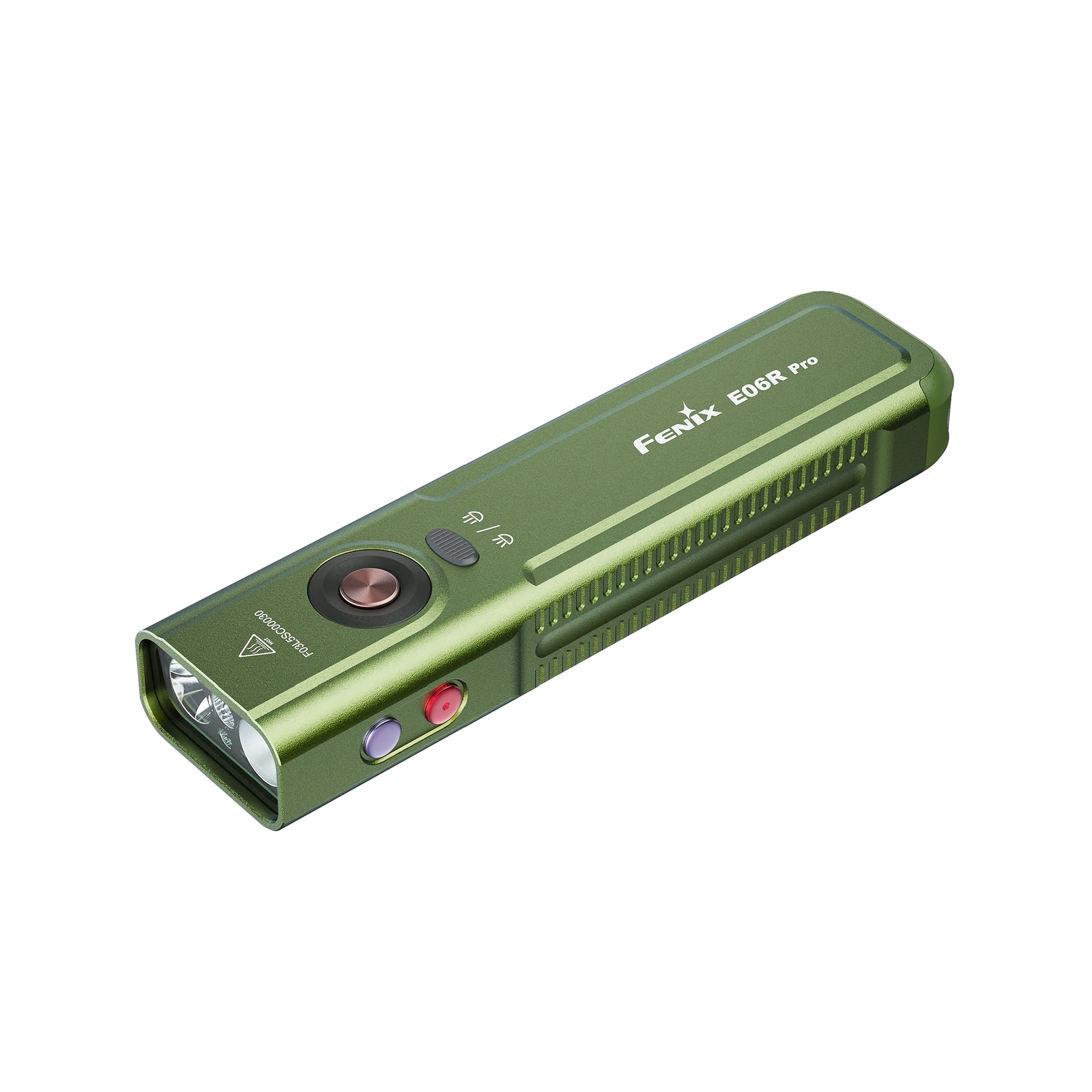FENIX E06R PRO LYKT OLIVE 1600lm LED/UV/LASERPEKER