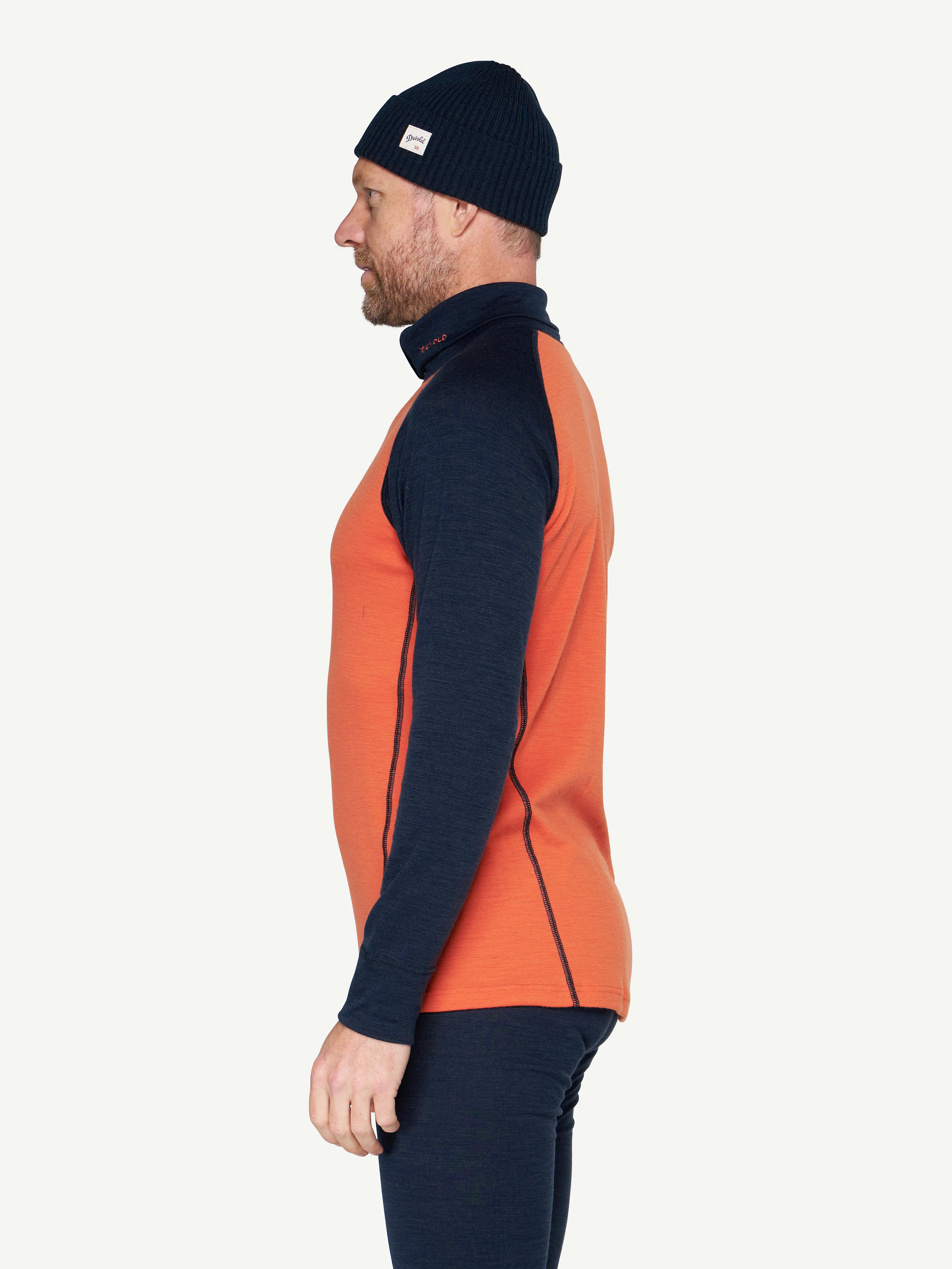 DUO ACTIVE MERINO 205 Z.NECK MAN