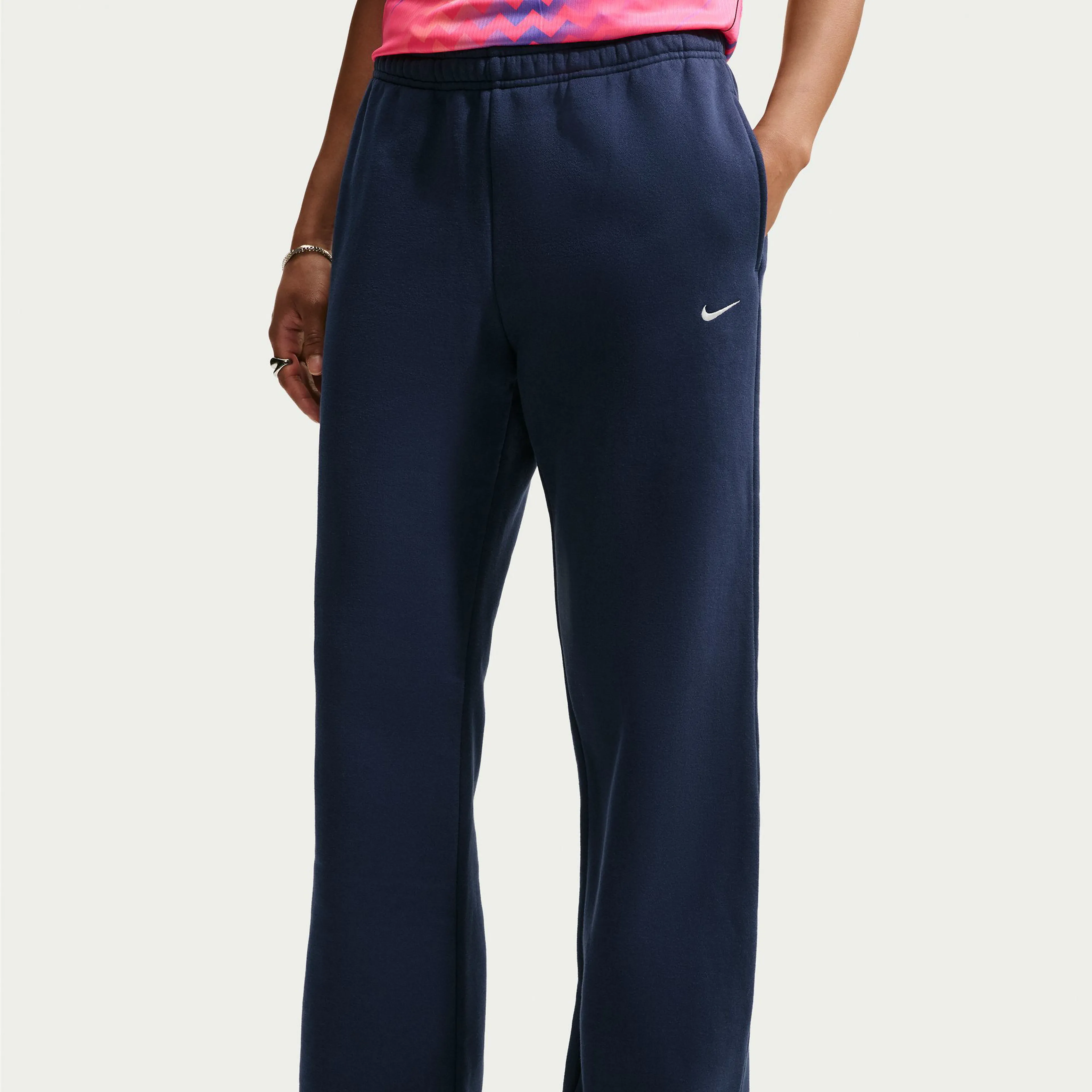  Studio Fleece Medium Weight Women's Mid-Rise Open-Hem Pants