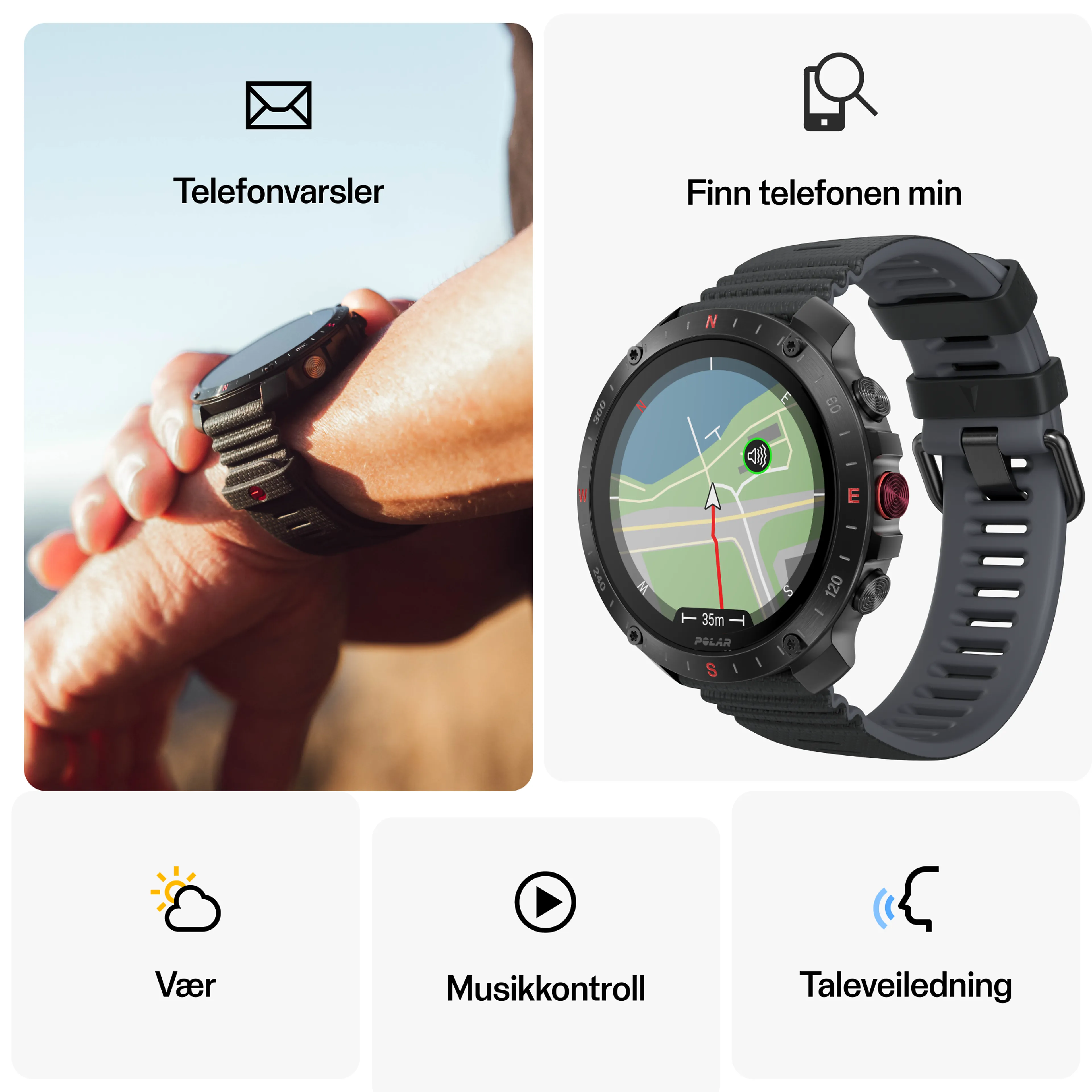 Polar Grit X2 Pro - Premium outdoorklokke