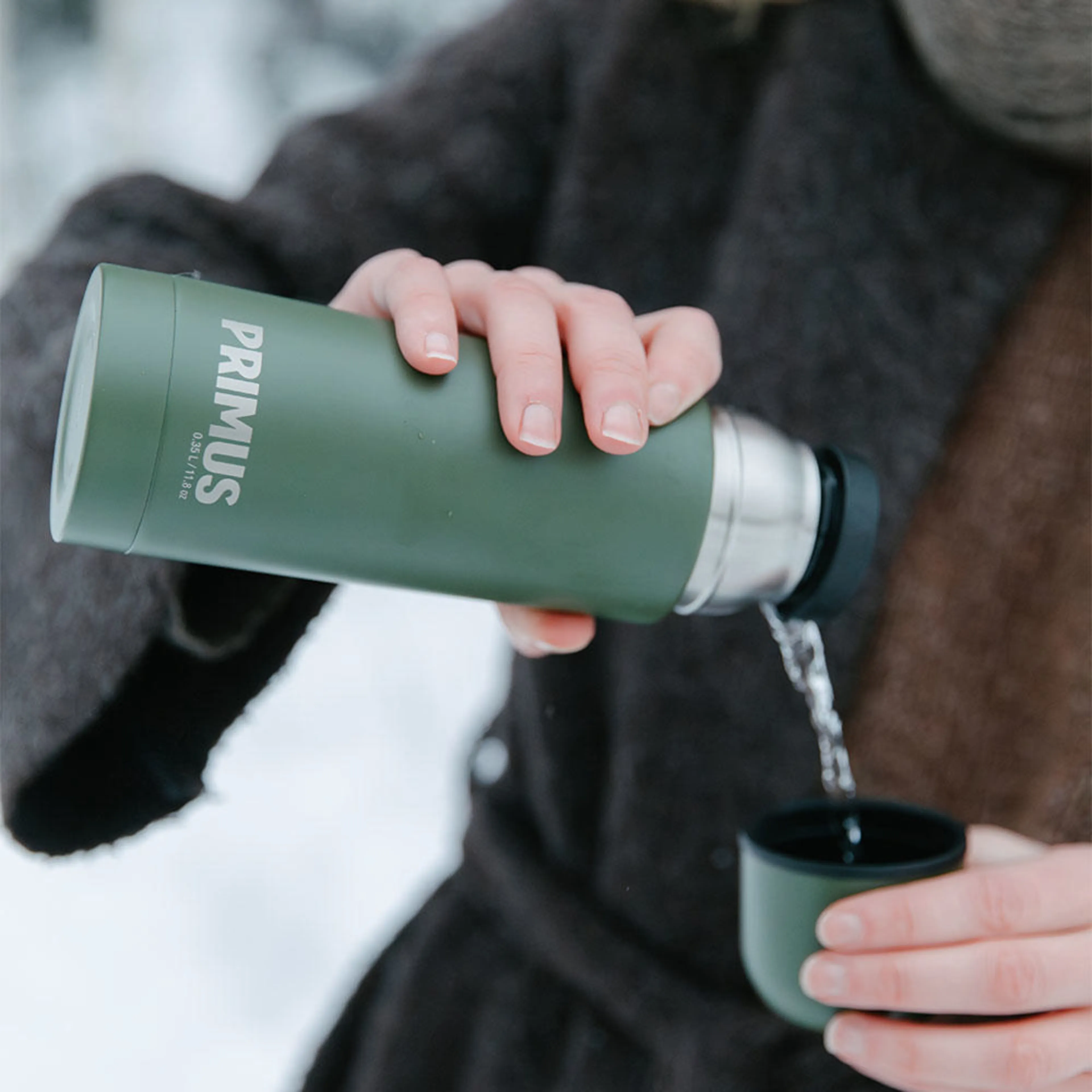 Classic Light Vacuum Bottle 0.35L Olive Drab Green