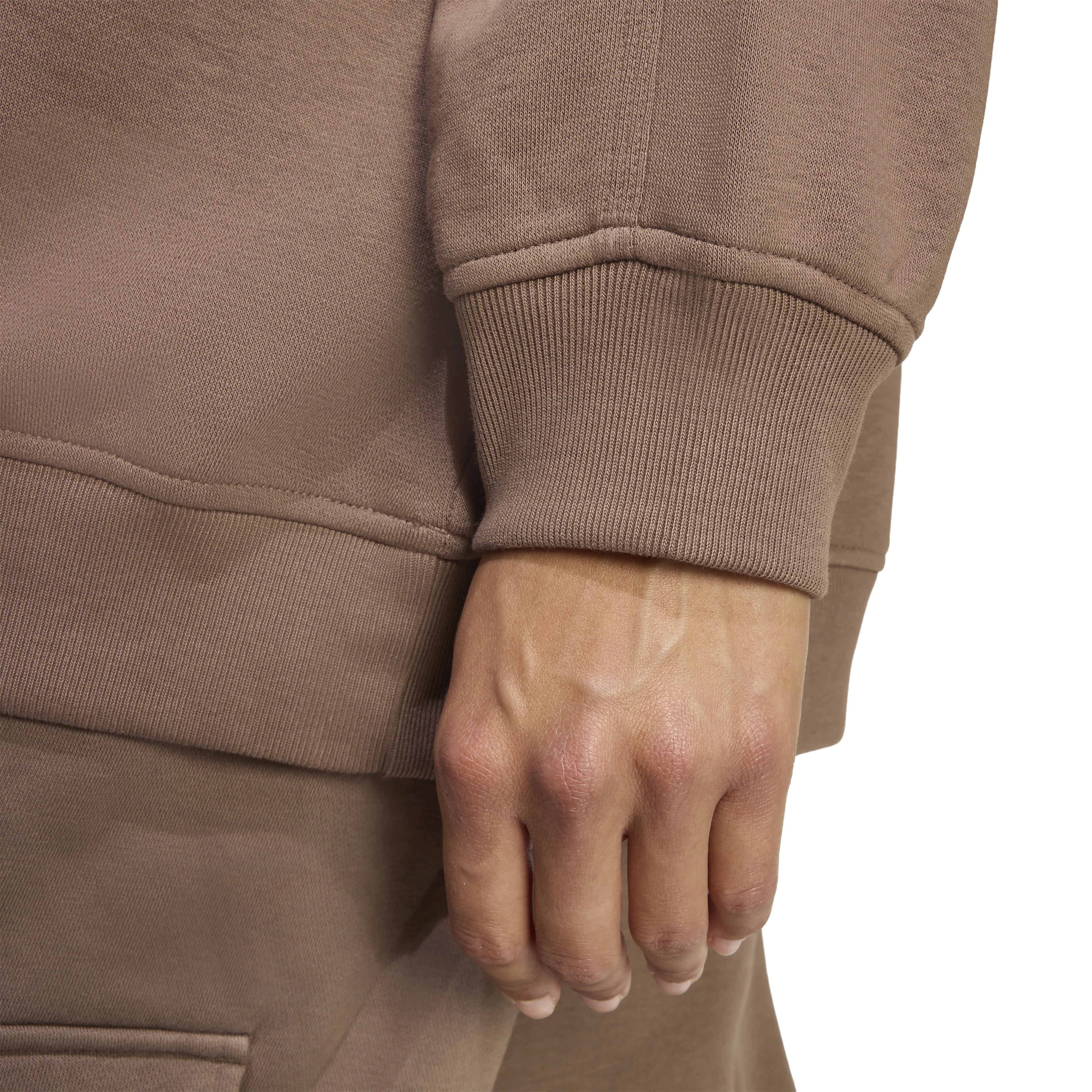 Essentials Fleece Long Oversized Crew Sweatshirt Dame