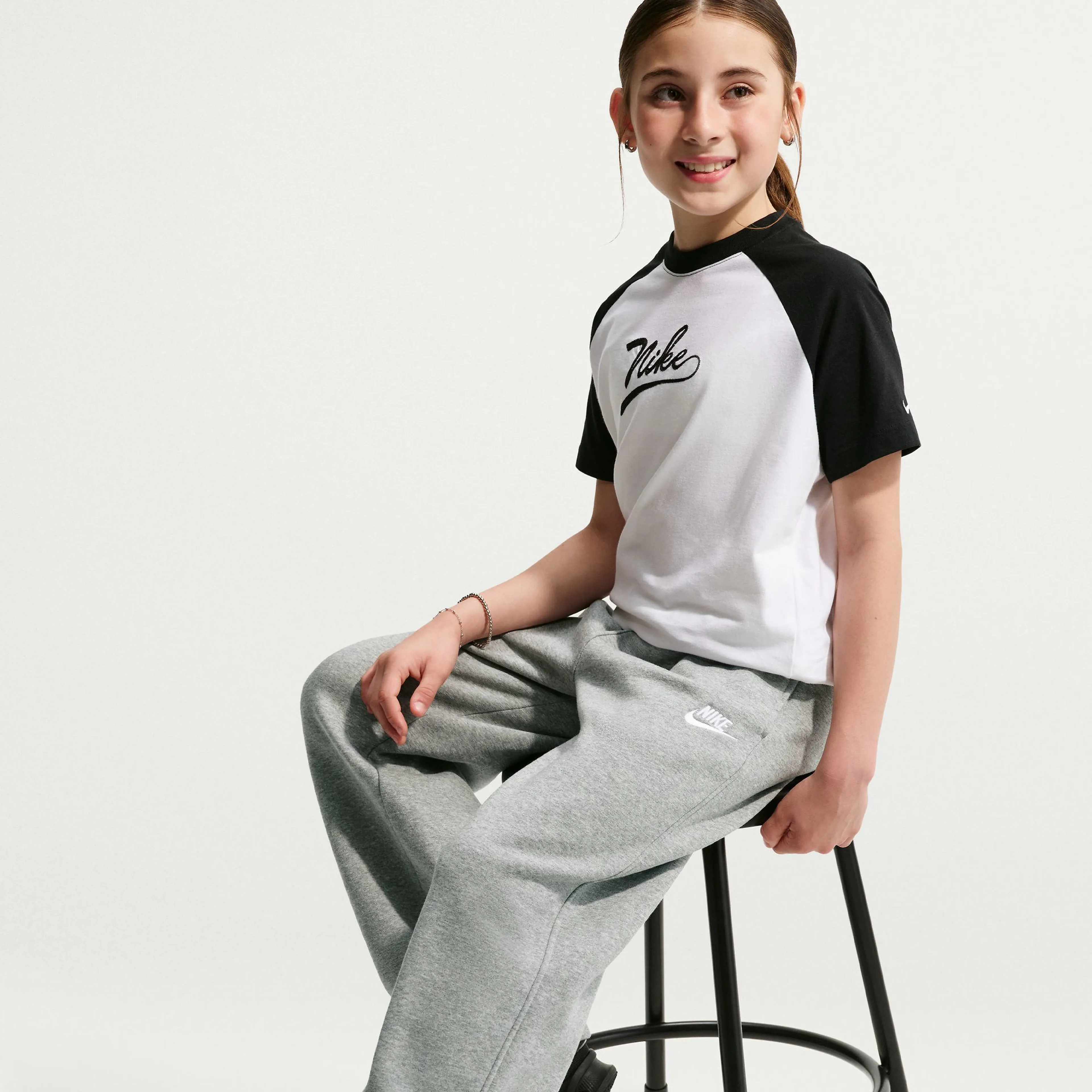  Sportswear Kids' Loose Open-Hem Pants