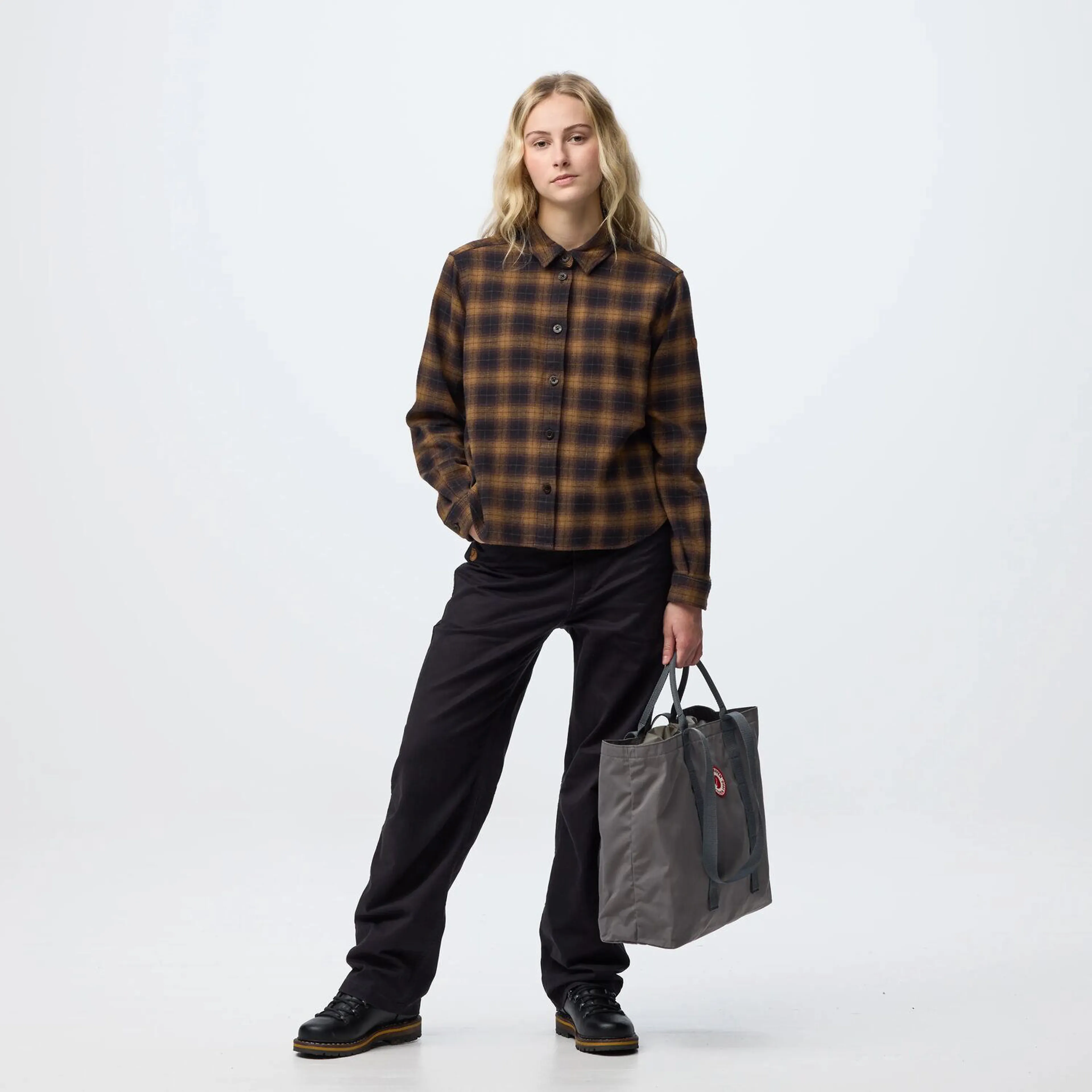 Övik Boxy Flannel Shirt W
