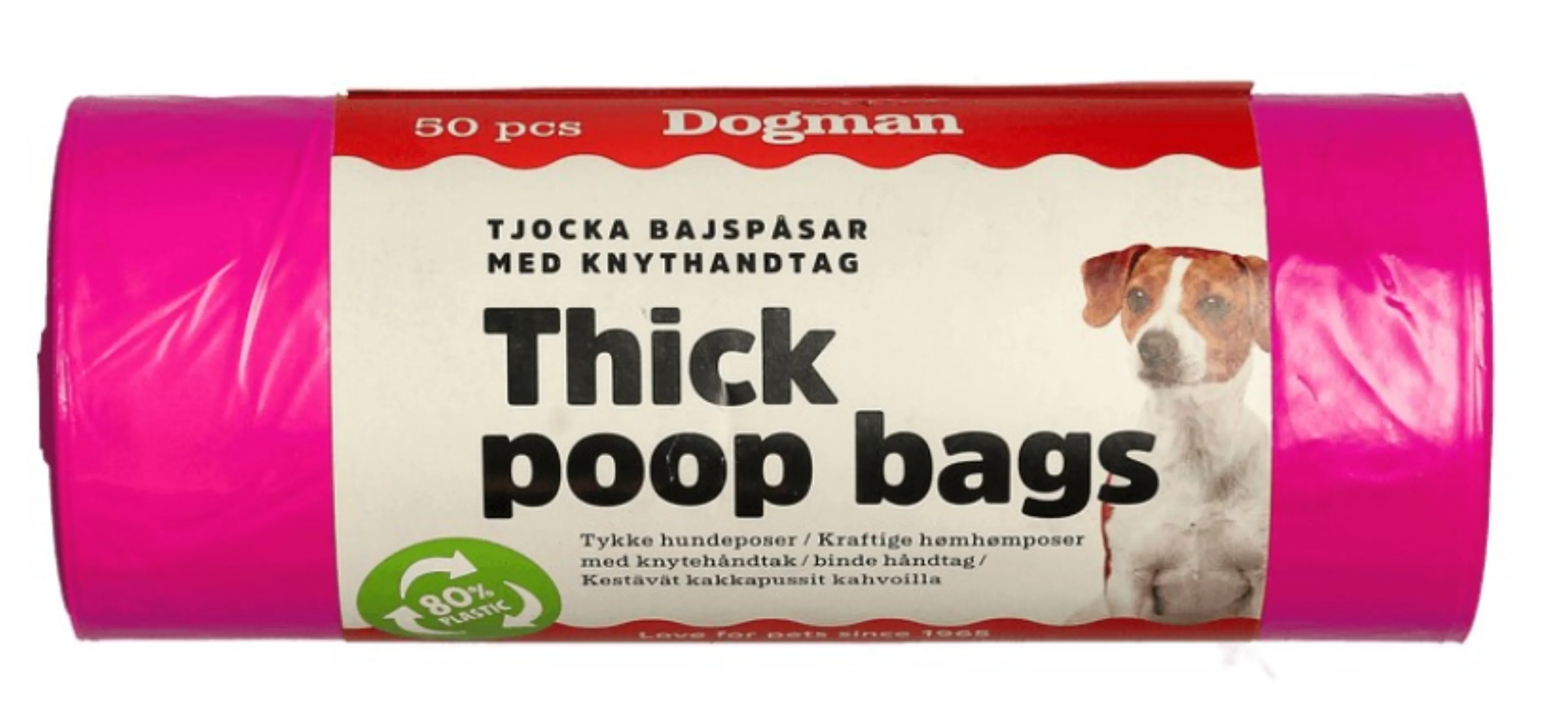 Dogman Hundeposer med Håndtak 50pk
