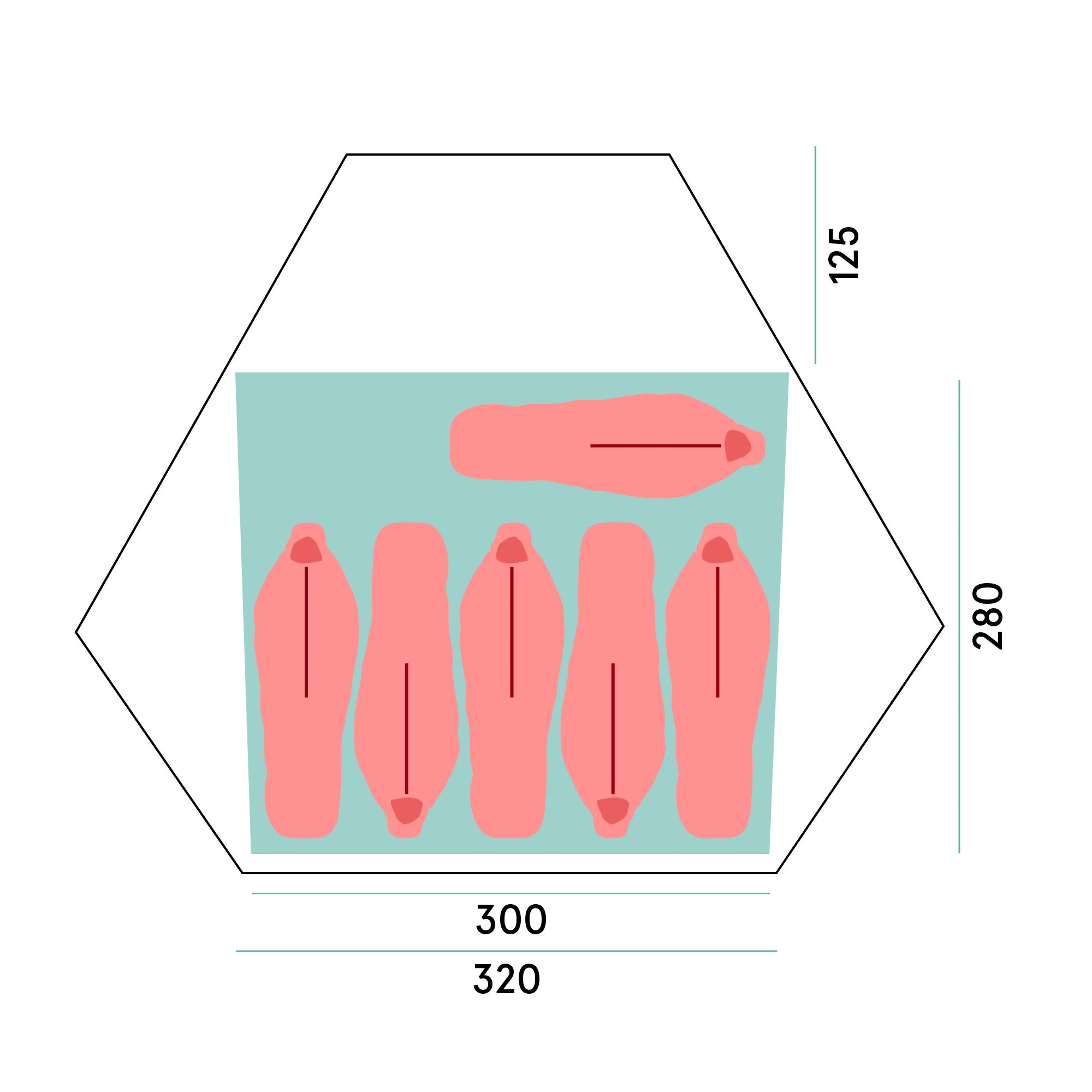 Wiglo® LT v.2 6-Pers Tent