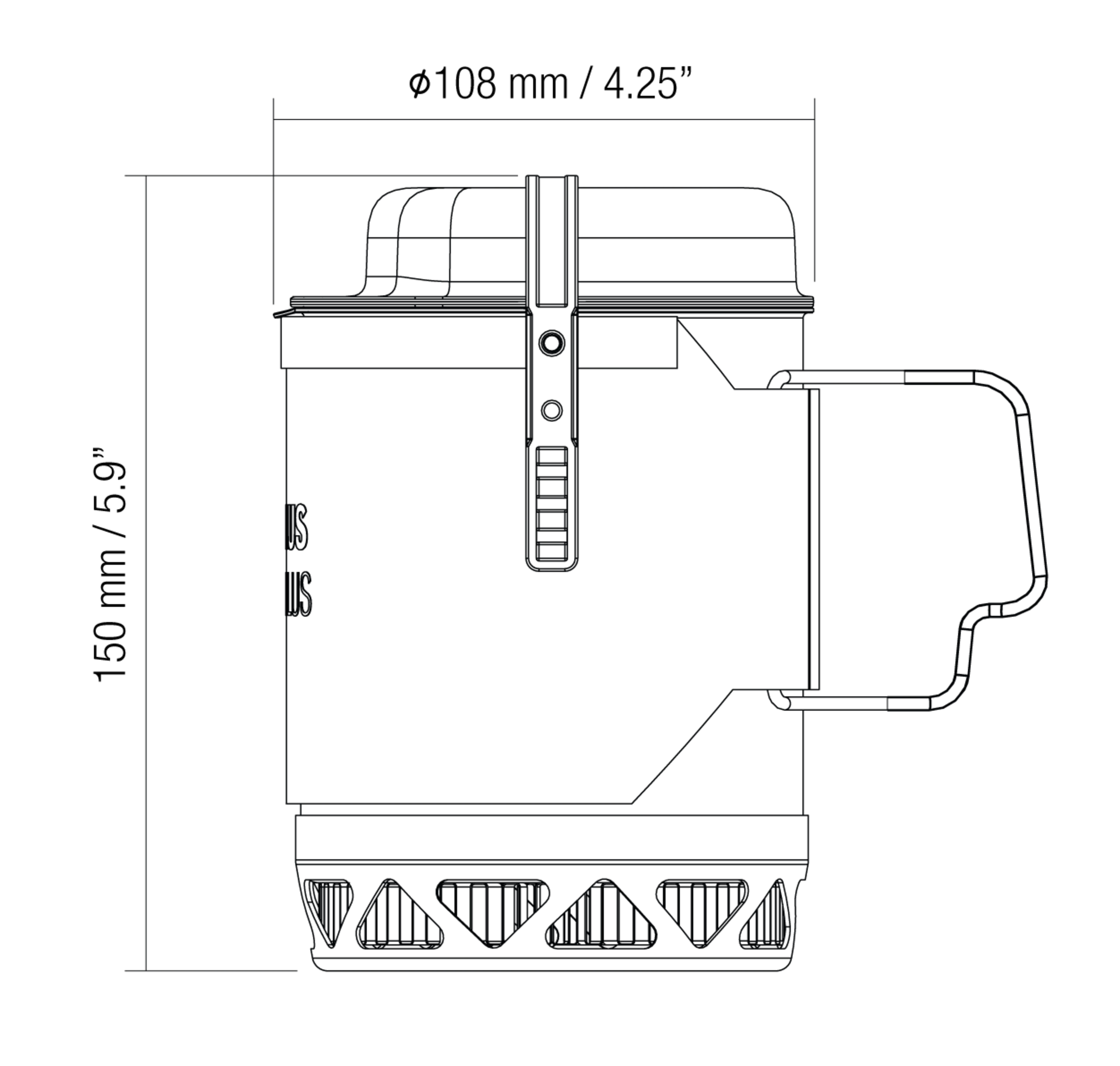 Lite Plus Stove System II 0.8 L Black