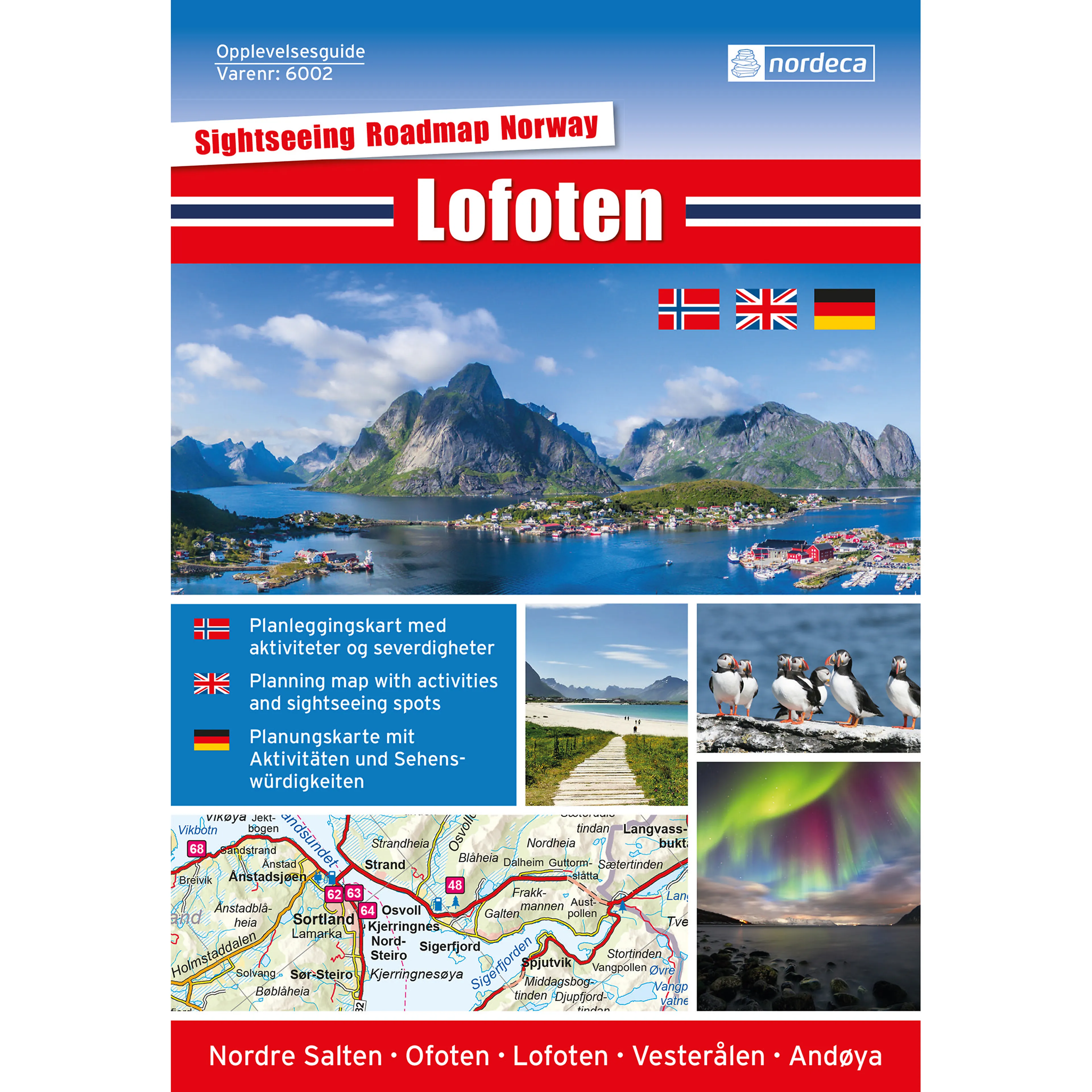 OPPLEVELSESGUIDE LOFOTEN 1:250 000