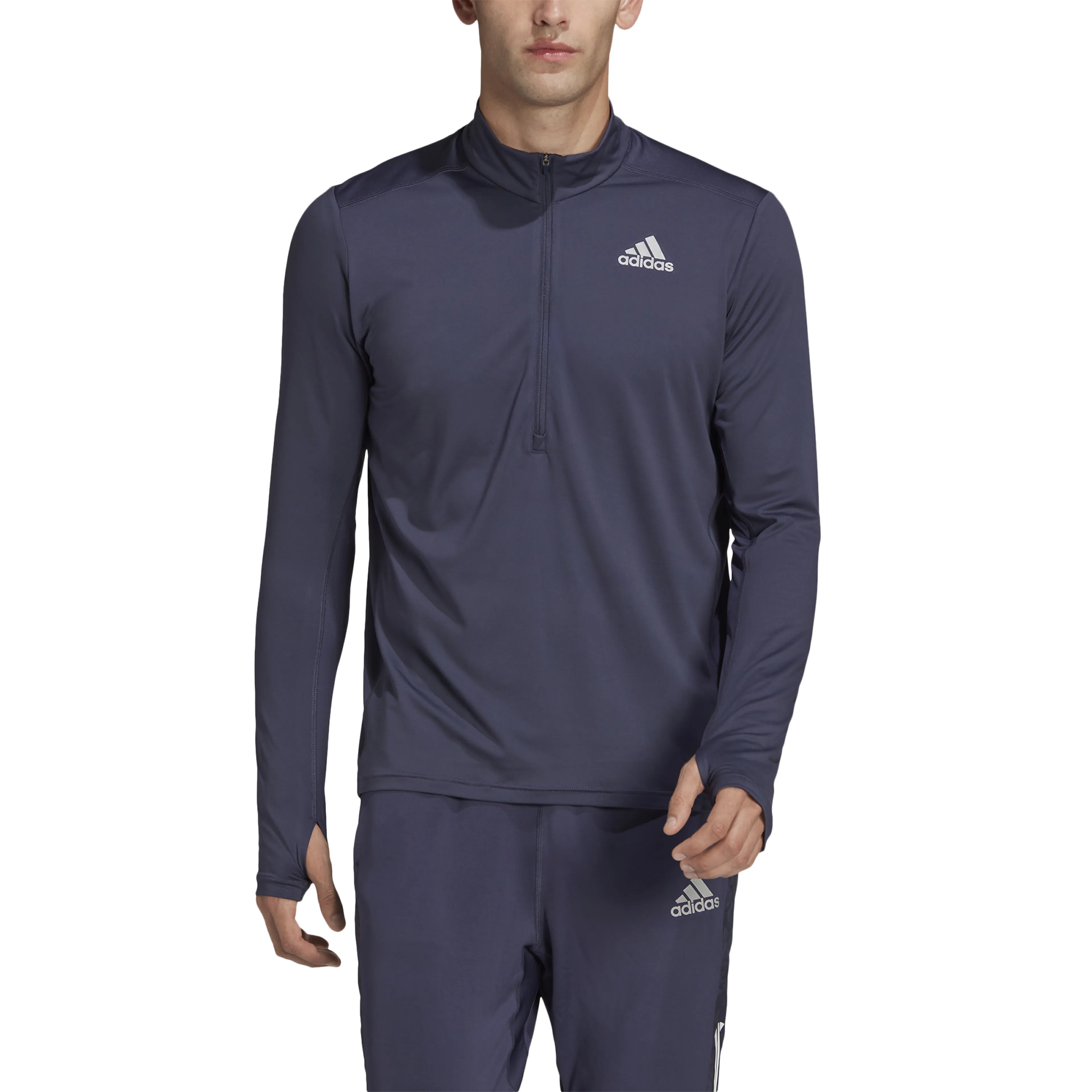 adidas Own The Run 1/2 Zip Long Sleeve T-skjorte adidas Own The Run 1/2 Zip Long Sleeve T-skjorte
