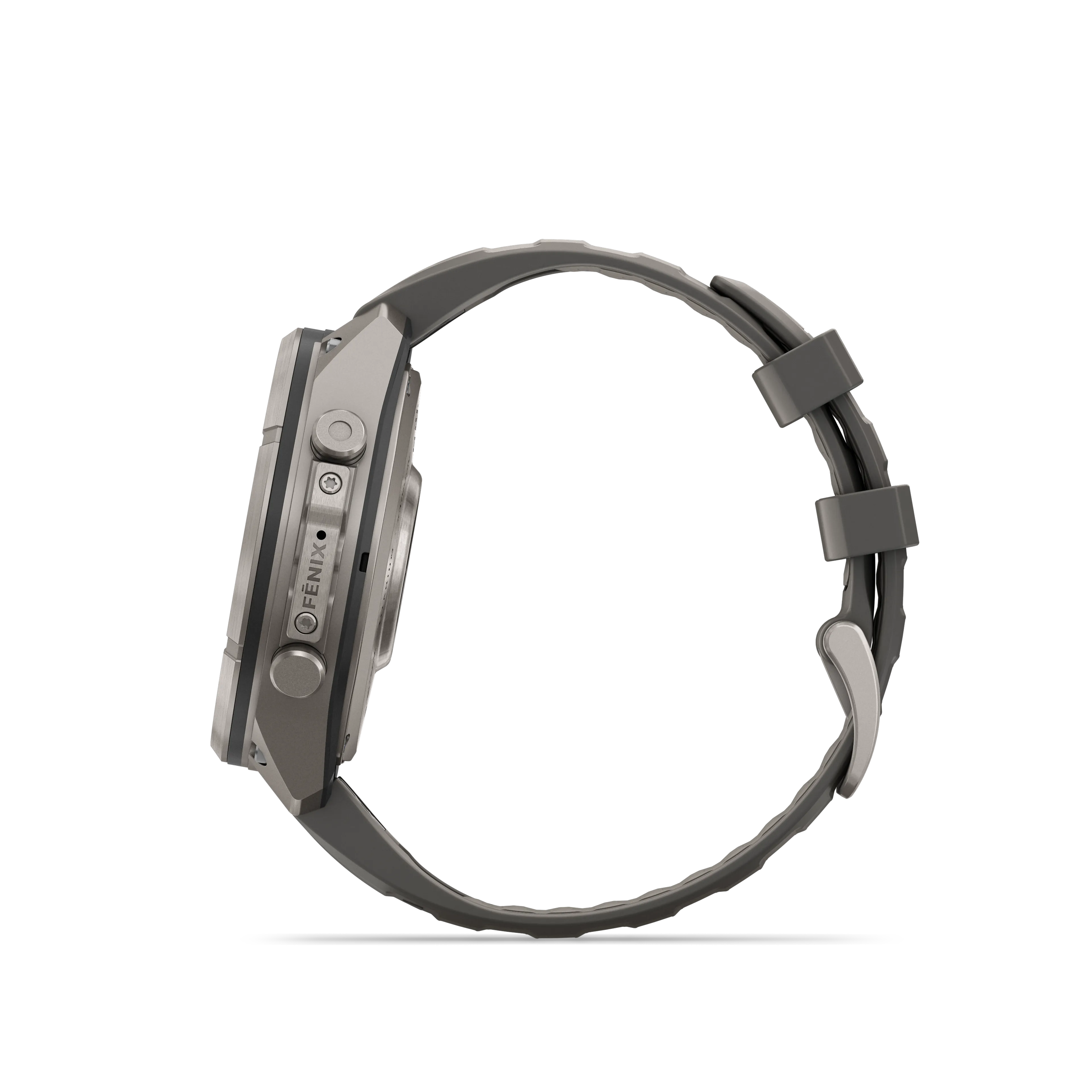 Fenix 9 Pro  inReach, Solar, 47 mm, Titanium with pebble gray/silver gray silicone band