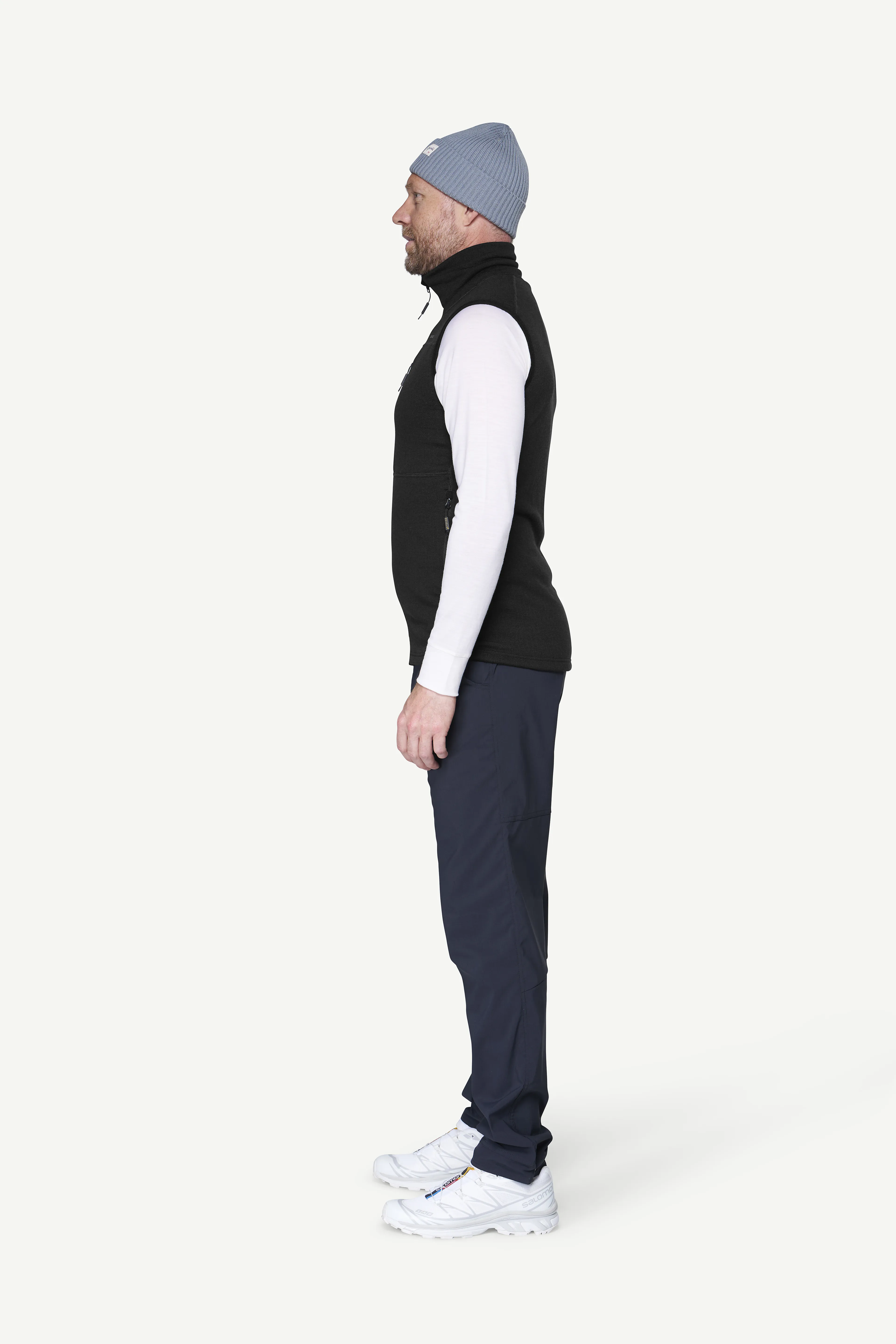 EGGA GRID MERINO VEST MAN