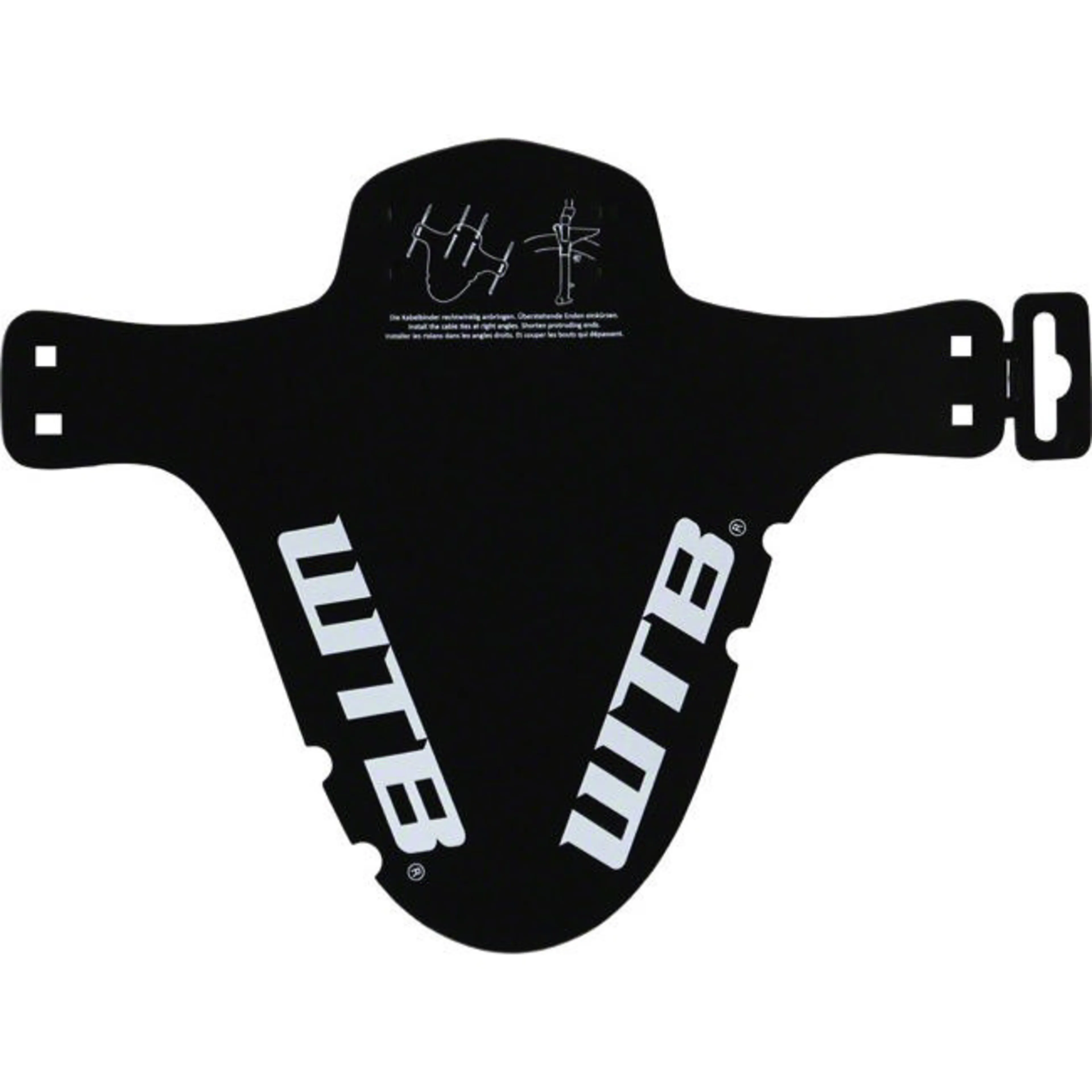 Forskjerm WTB Logo MTB Mud Guard, fork mount, black