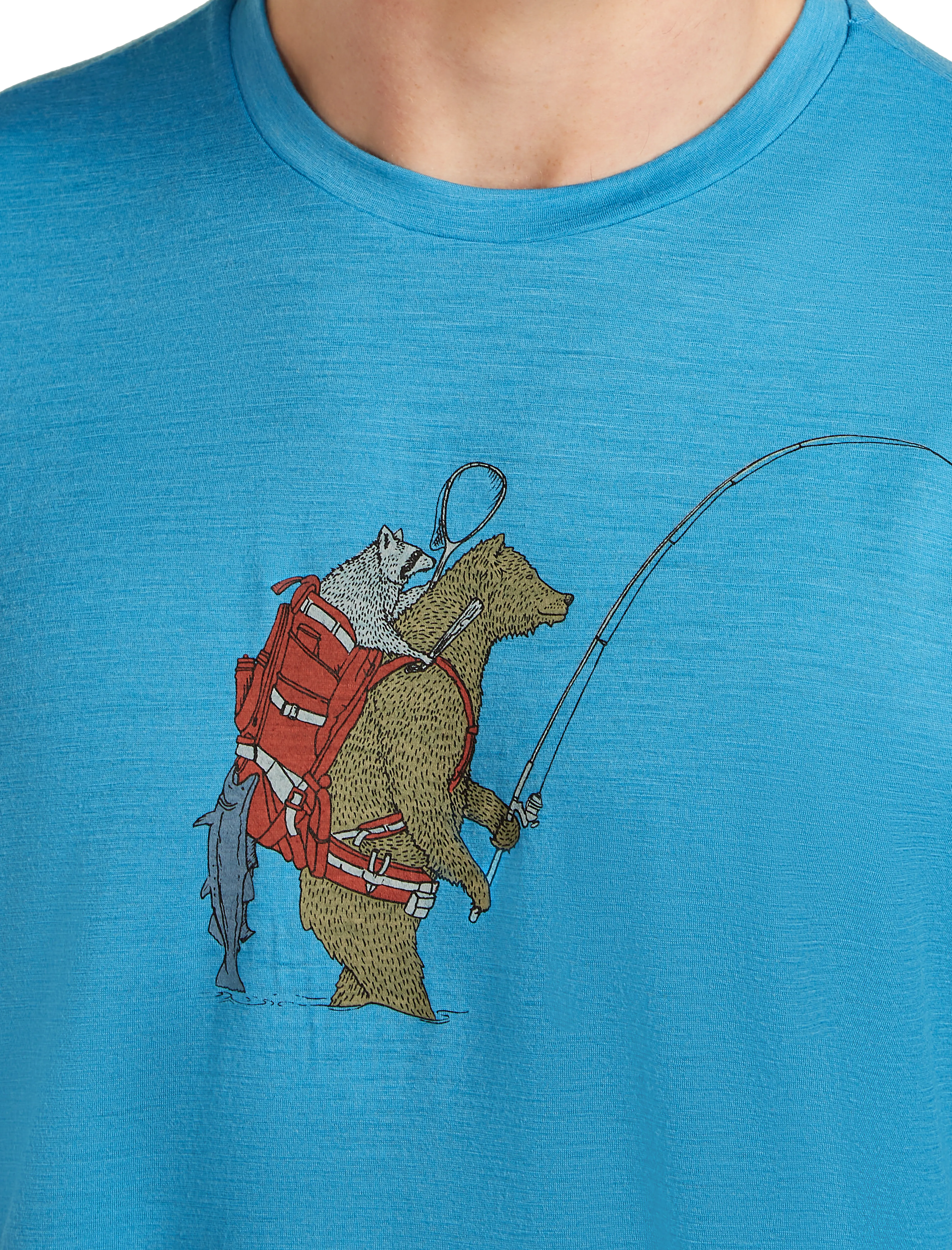 M Mer 150 Tech Lite SS Tee Bear Catch