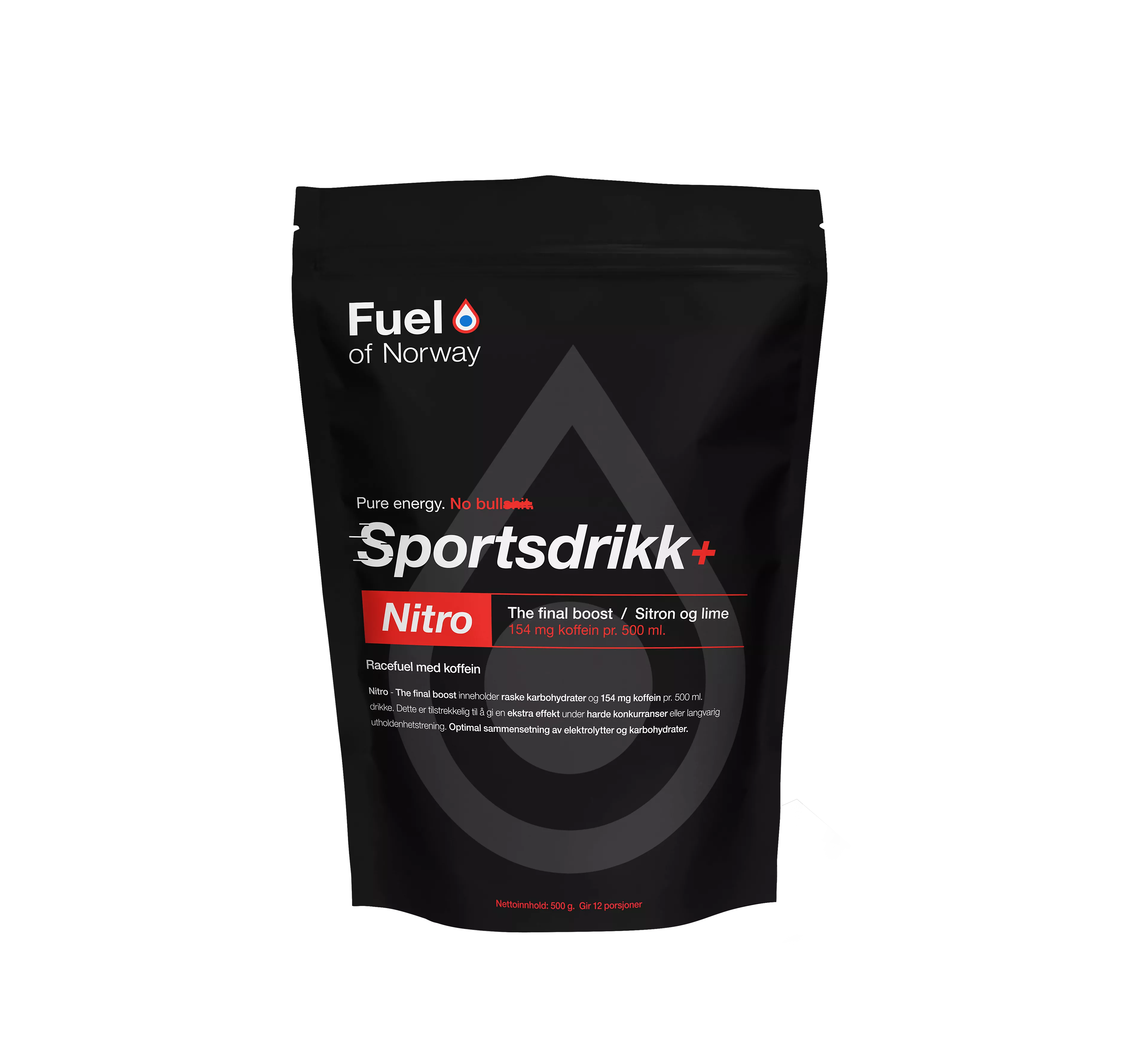Nitro Sportsdrikke 0,5 kg Sitron og Lime