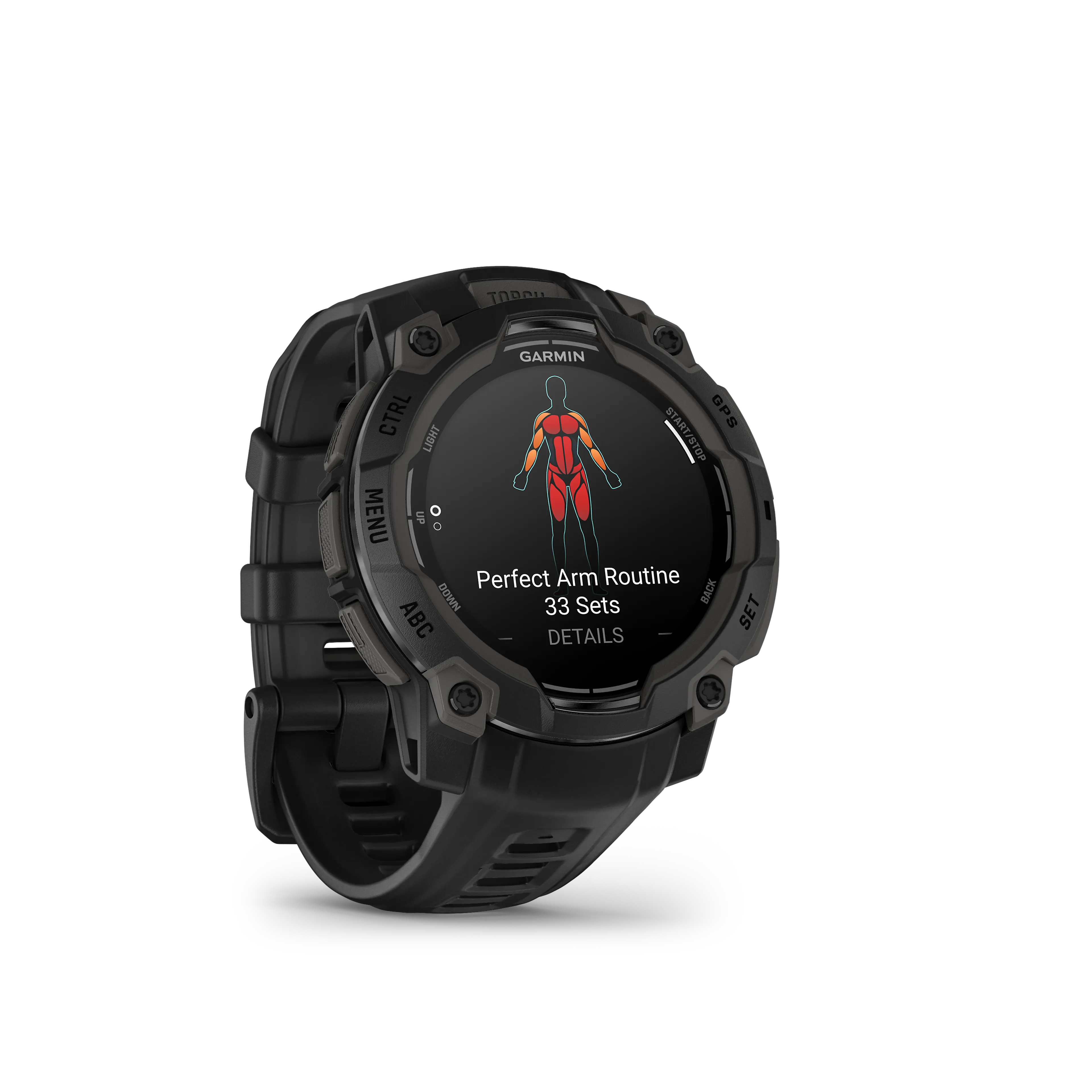 Instinct 3 - 45 mm, AMOLED, Black Bezel with Black Band