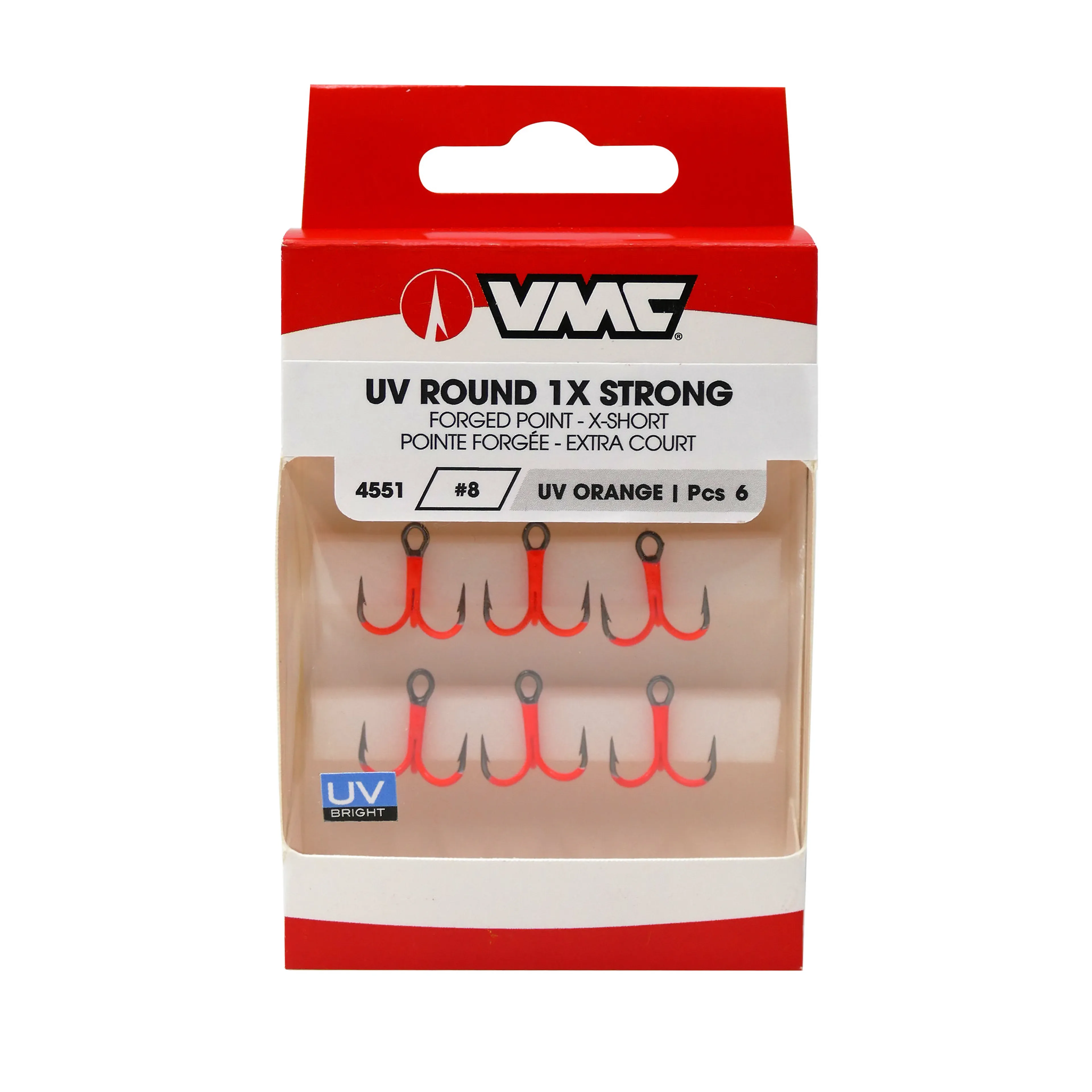 4551 Treble UV Orange 1X #8 6stk