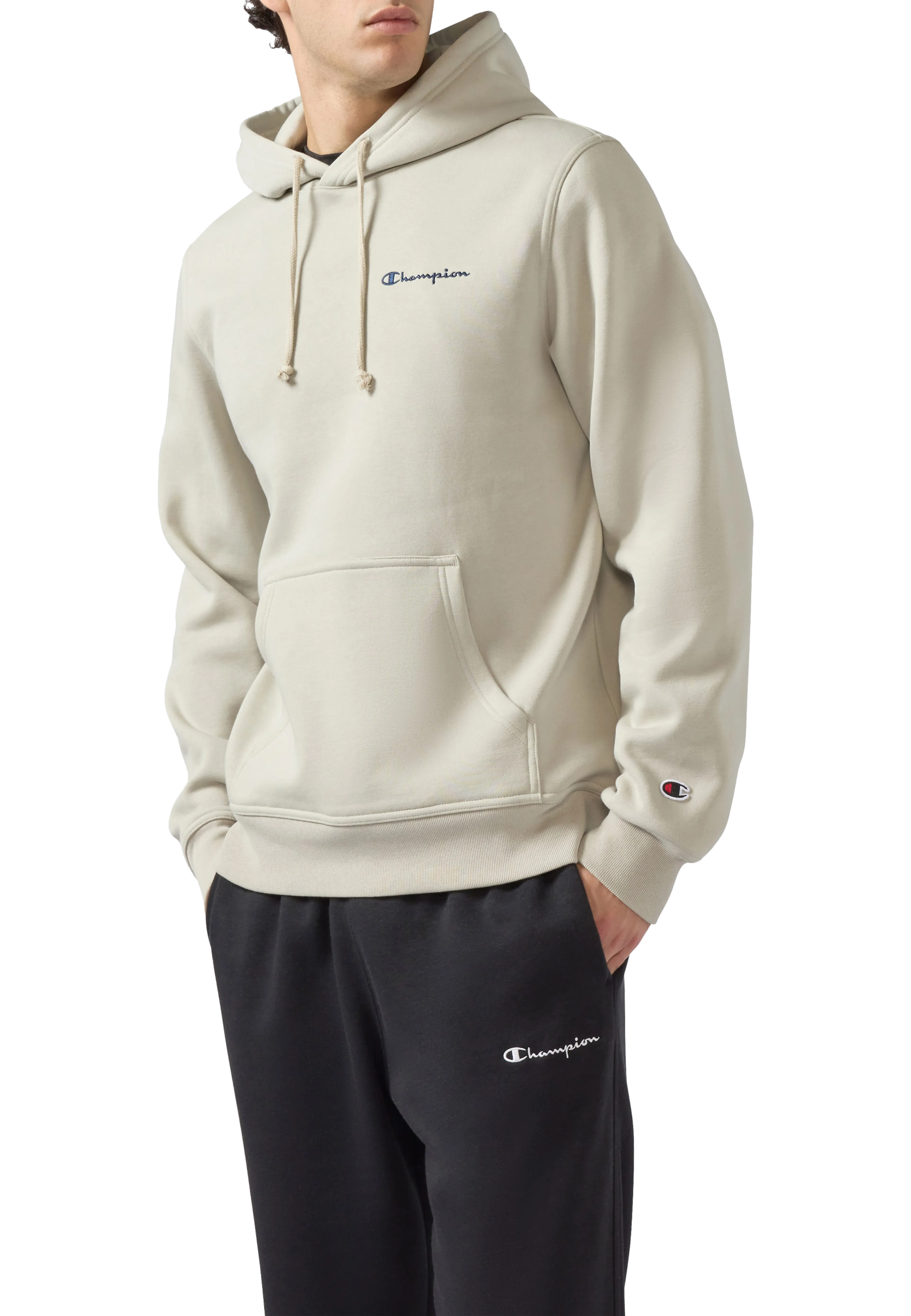 Hooded Sweatshirt small contrast logo mens