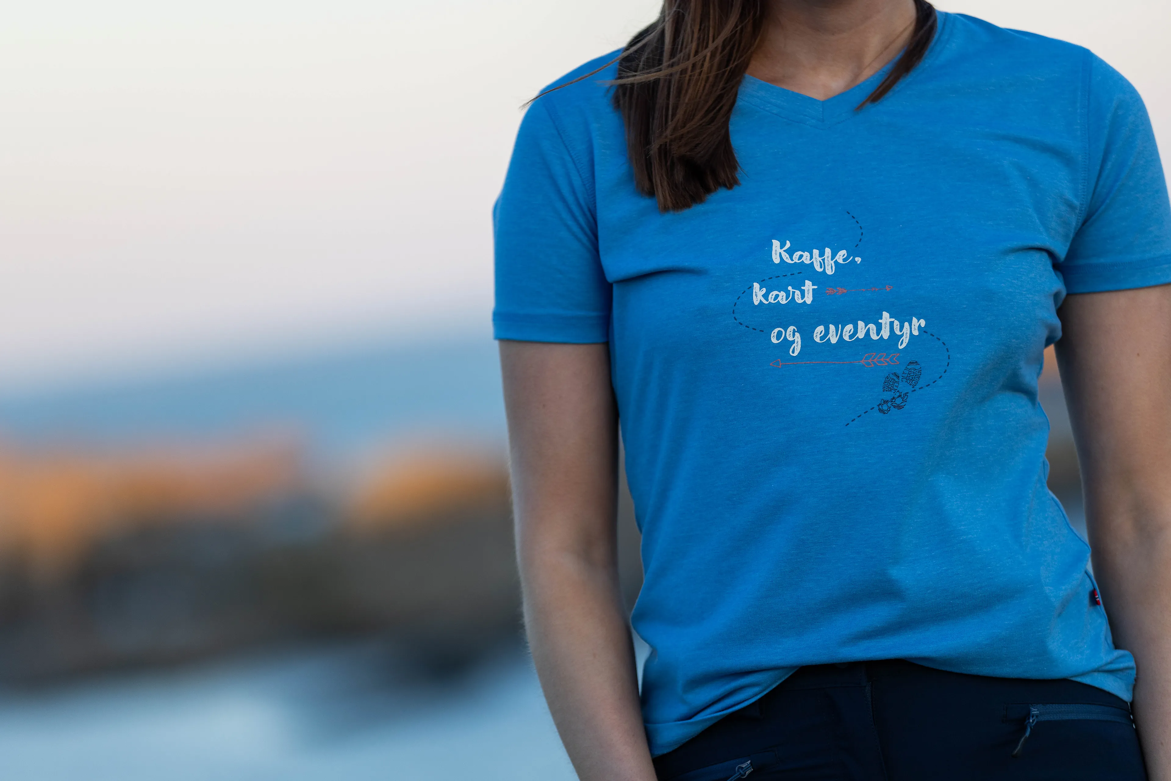 Varde T-skjorte med print dame