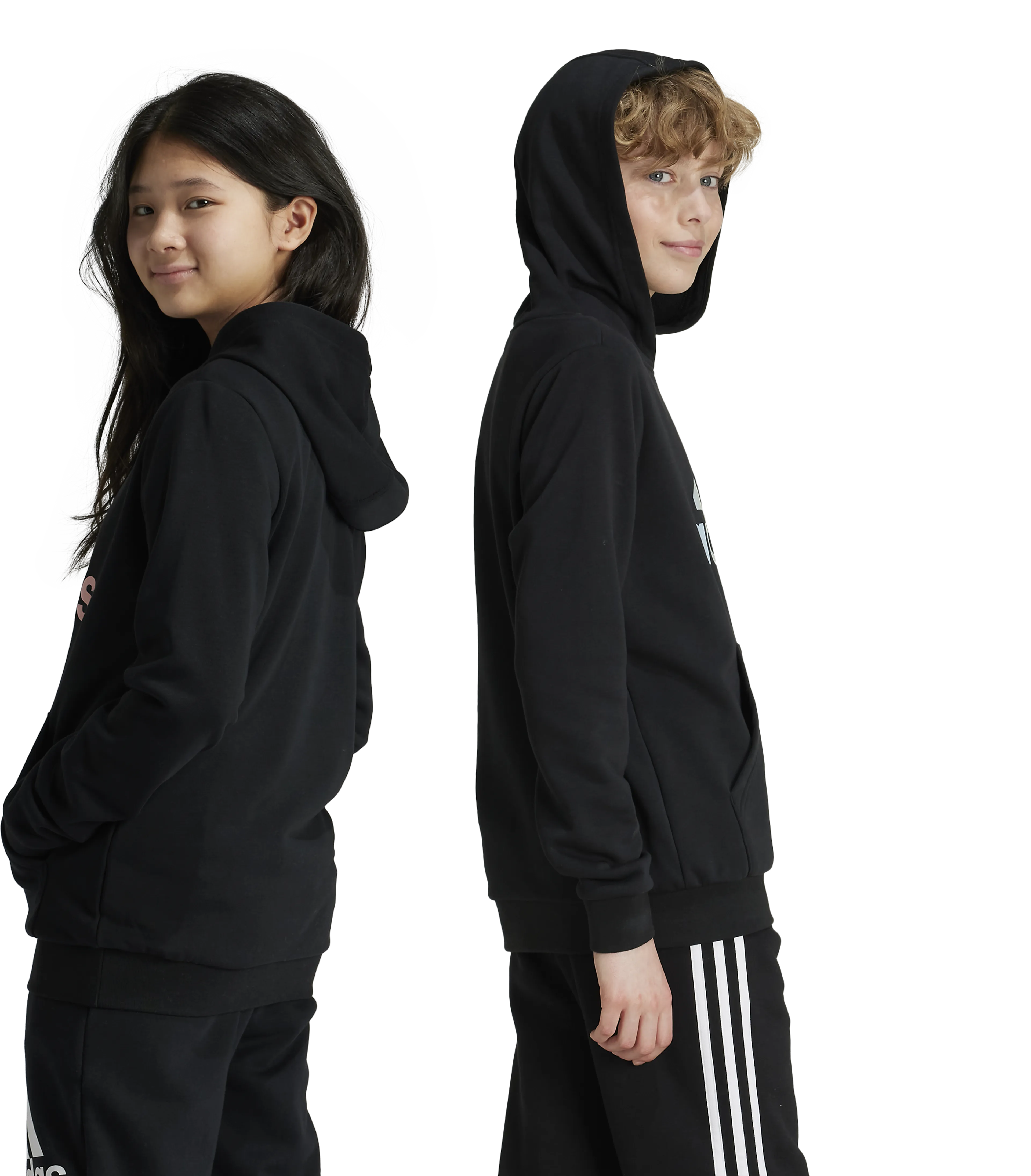 Metallic Print Hoodie Kids