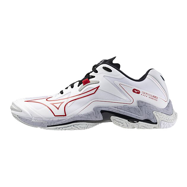 MIZUNO WAVE LIGHTNING Z8 hallsko unisex White/Salsa/Black Herre