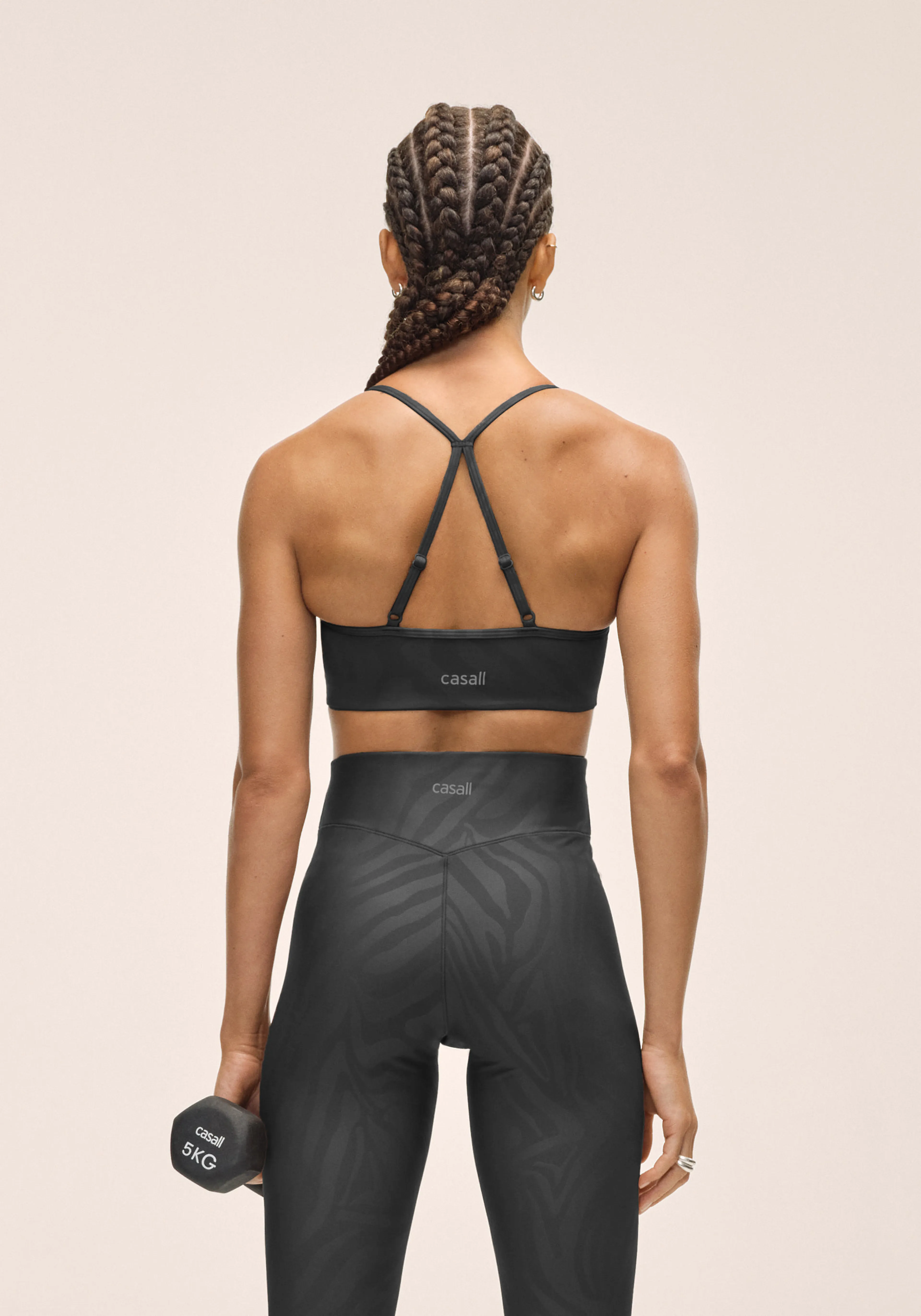 Sleek Strappy Sports Bra Printed