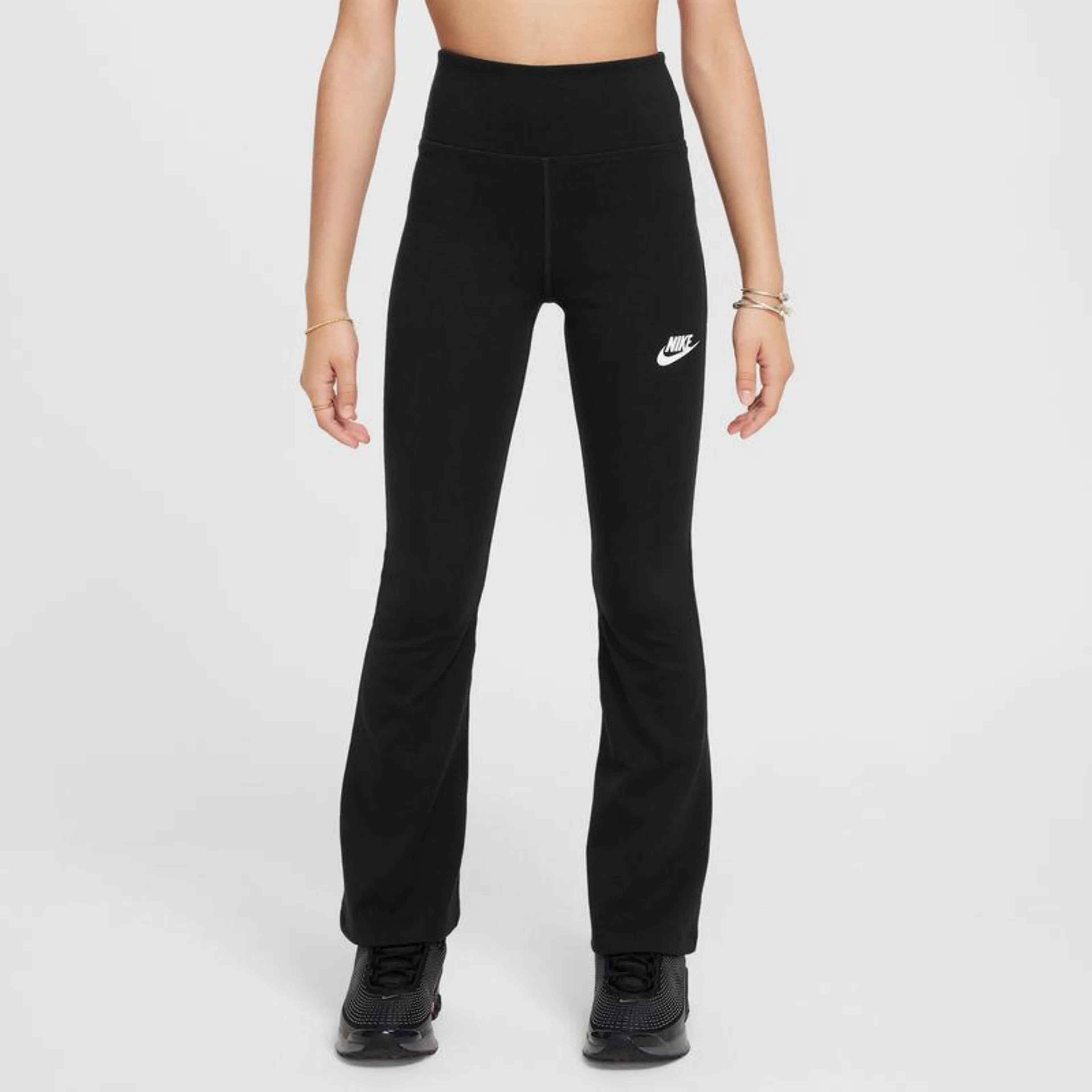 Sportswear Classic Girls' High-Waisted Flared Leggings Sportswear Classic Girls' High-Waisted Flared Leggings