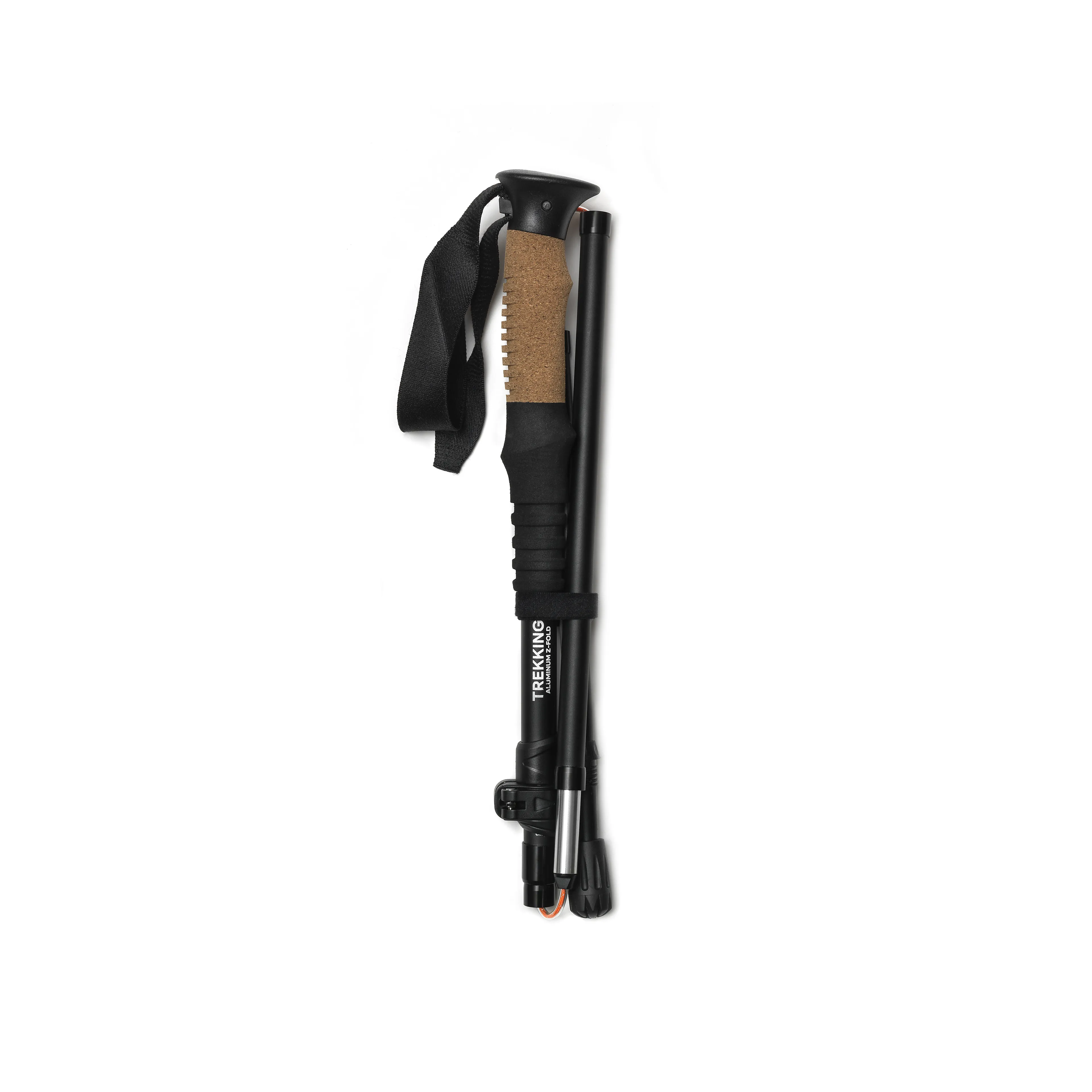 Trekking aluminium Z-fold Black