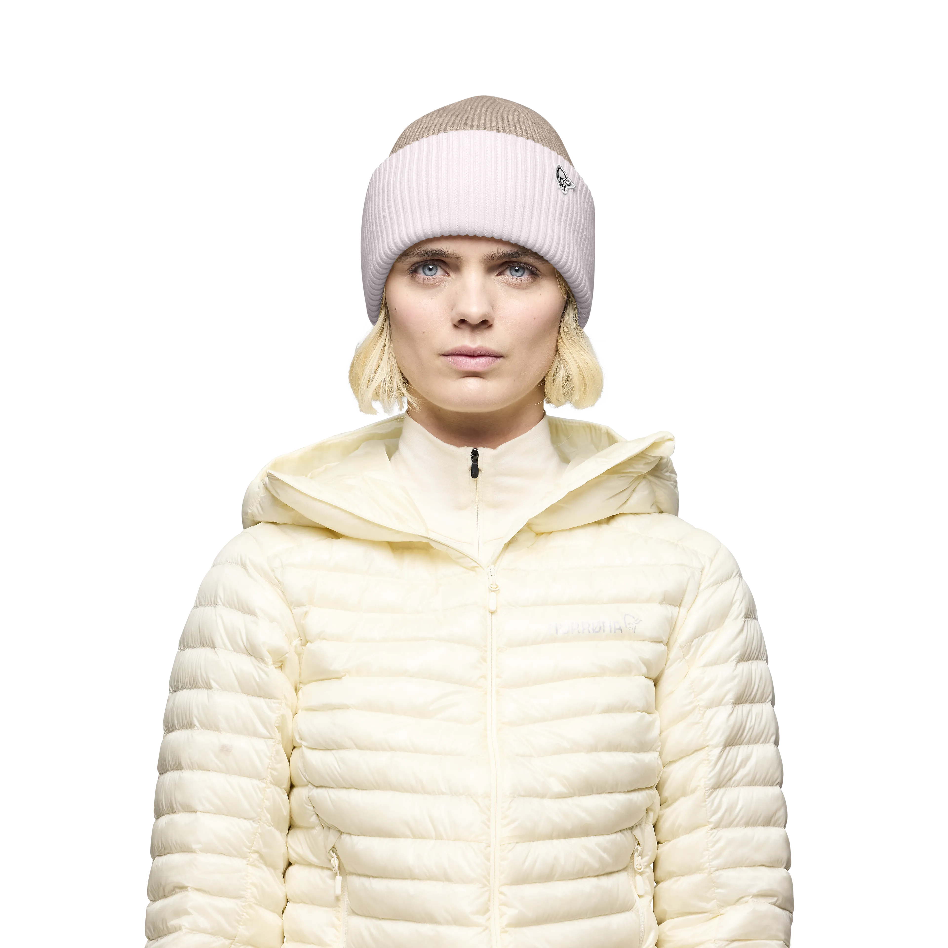 /29 heavy merinoUll contrast Beanie