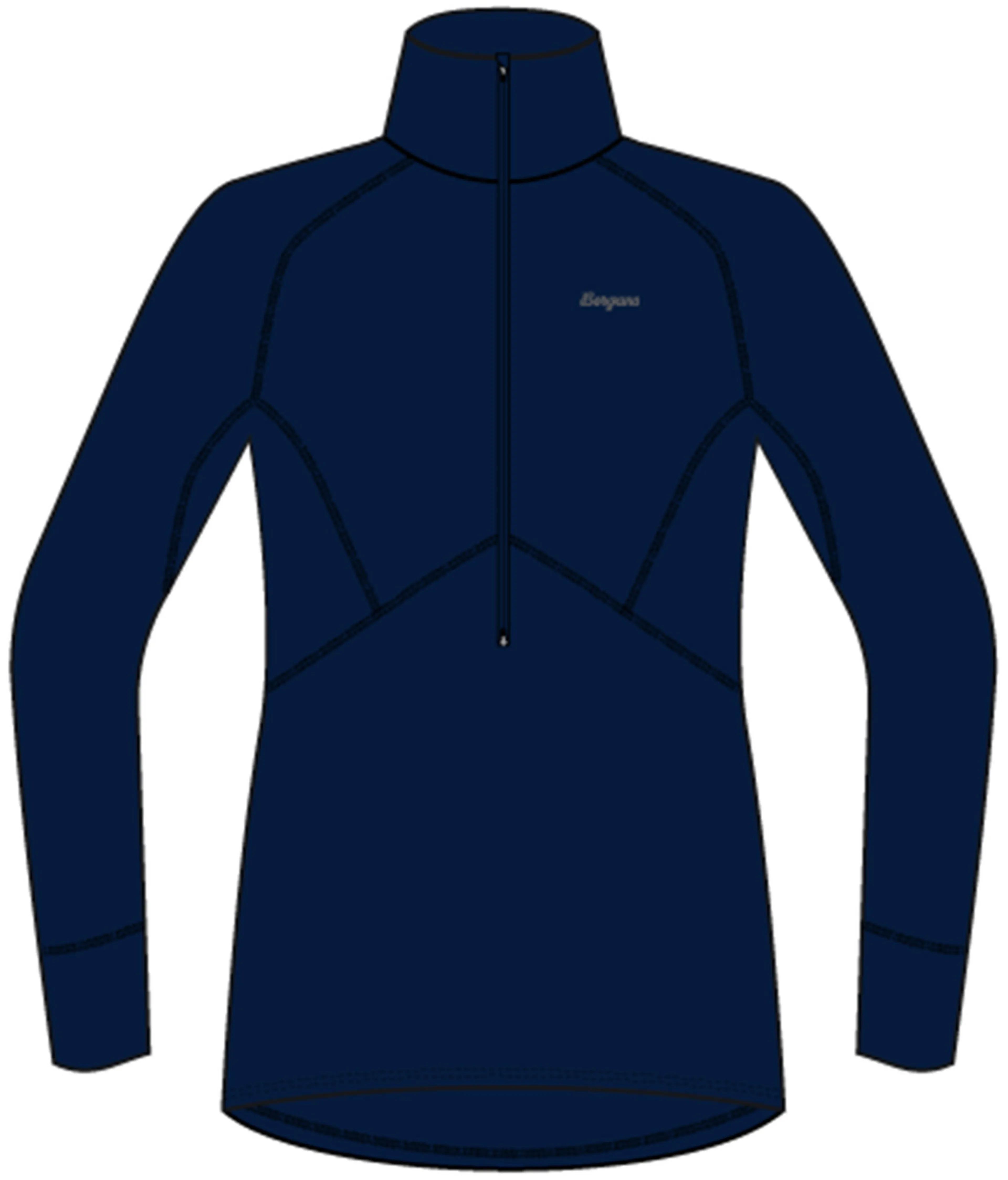 Inner:Pure Merino Half Zip Women