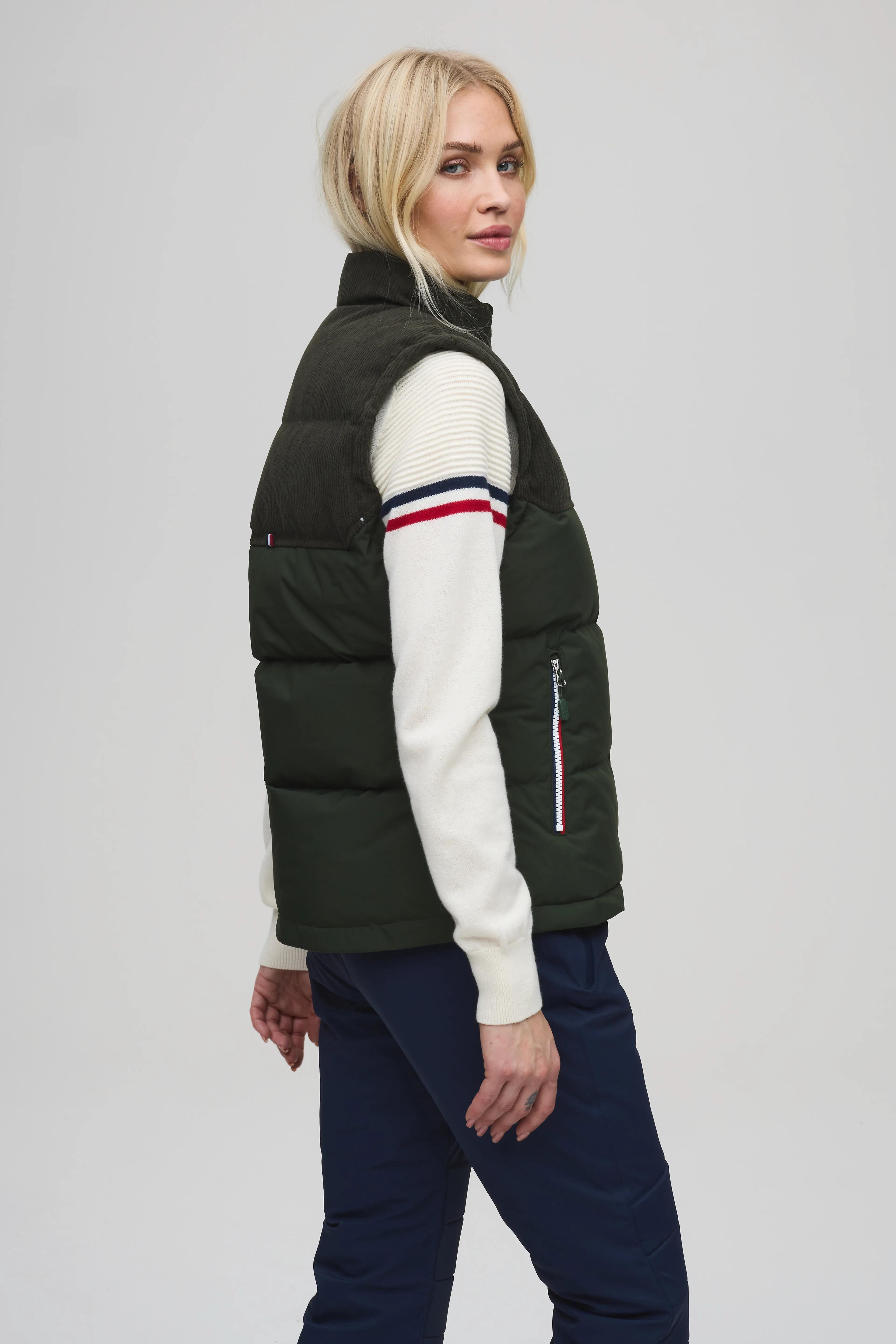 Adele cord vest W
