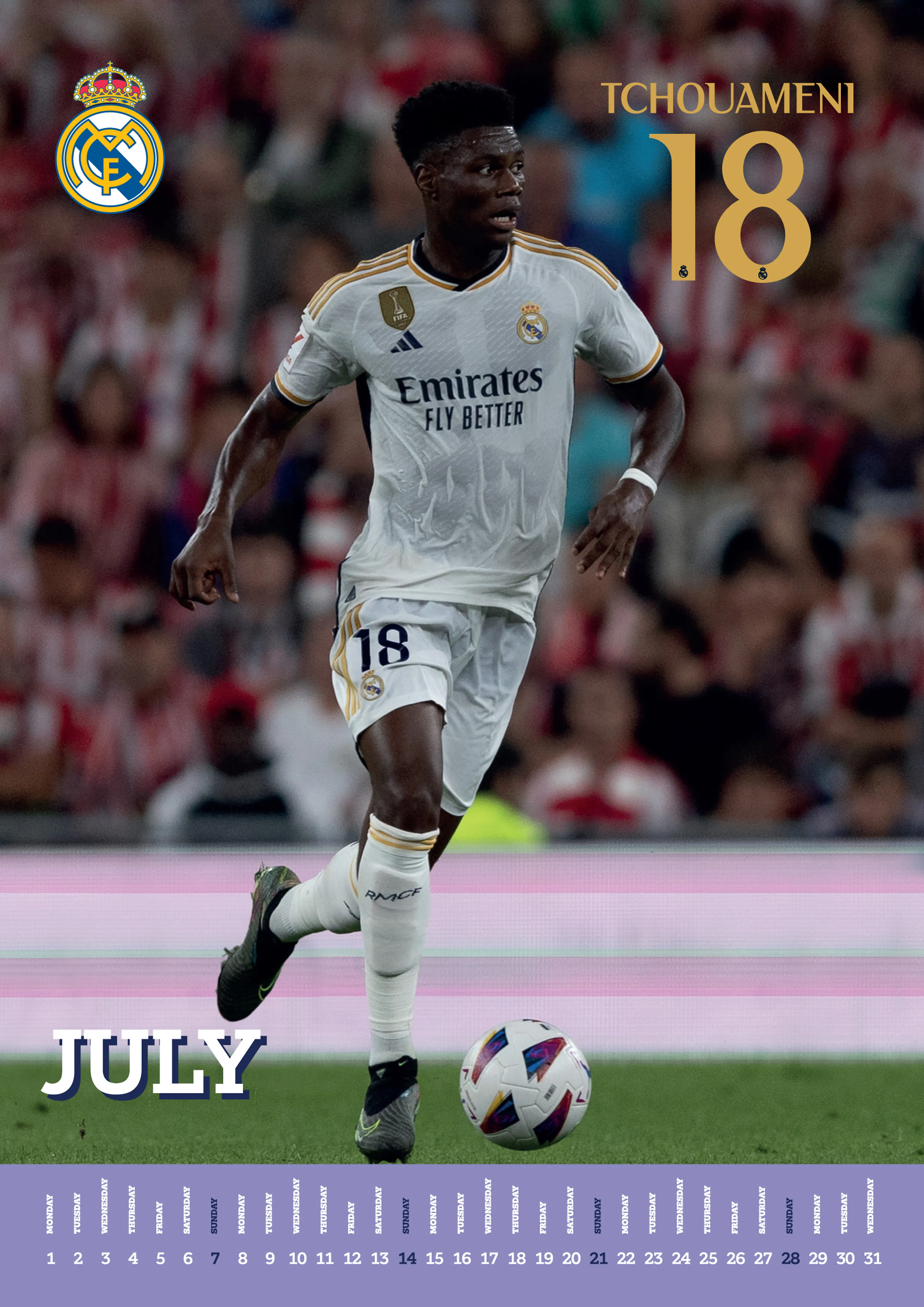 REAL MADRID CF 2024 A3 KALENDER REAL MADRID CF 2024 A3 KALENDER