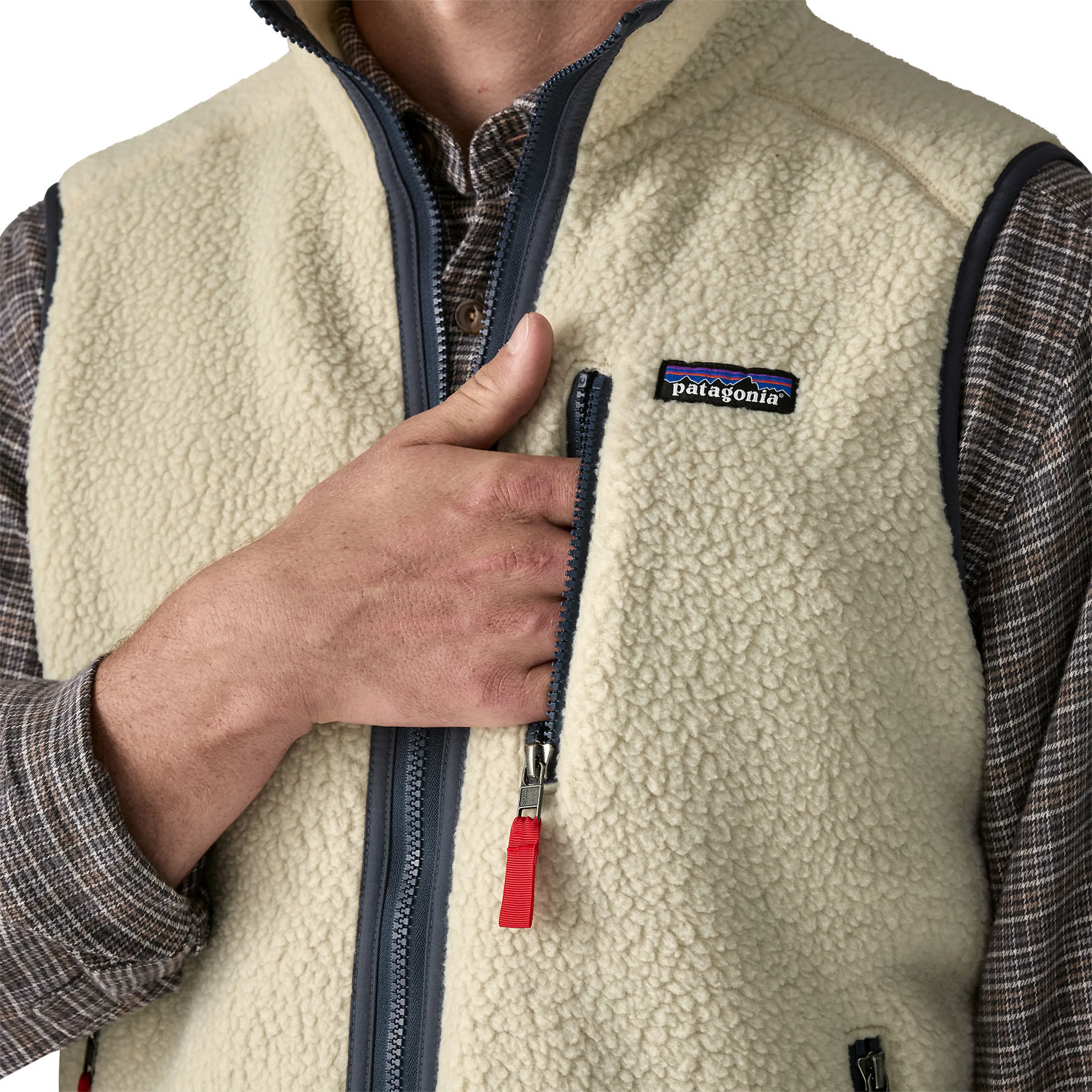 Retro Fleece Vest Herre