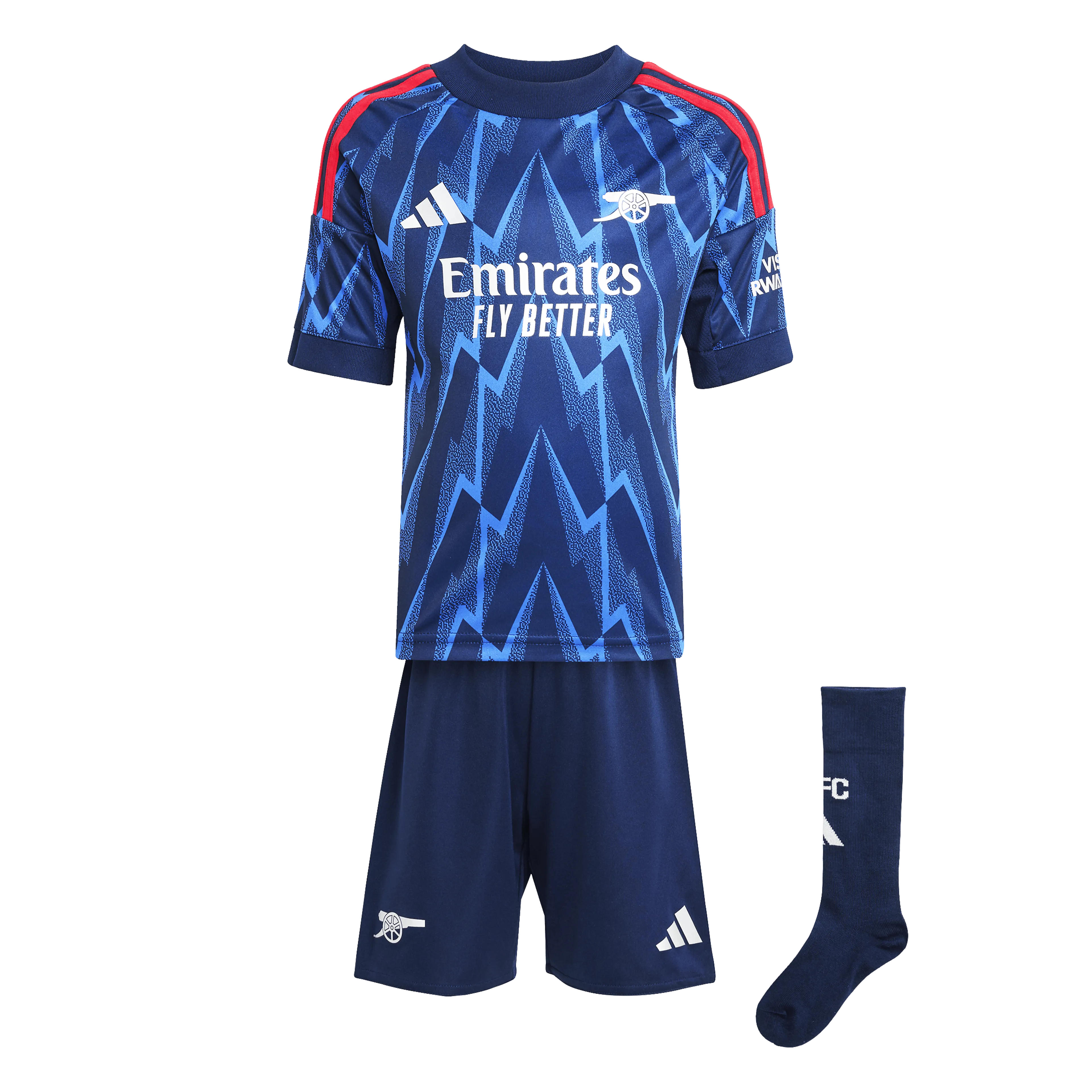 Arsenal 25/26 Bortedrakt Mini Sett Barn Arsenal 25/26 Bortedrakt Mini Sett Barn