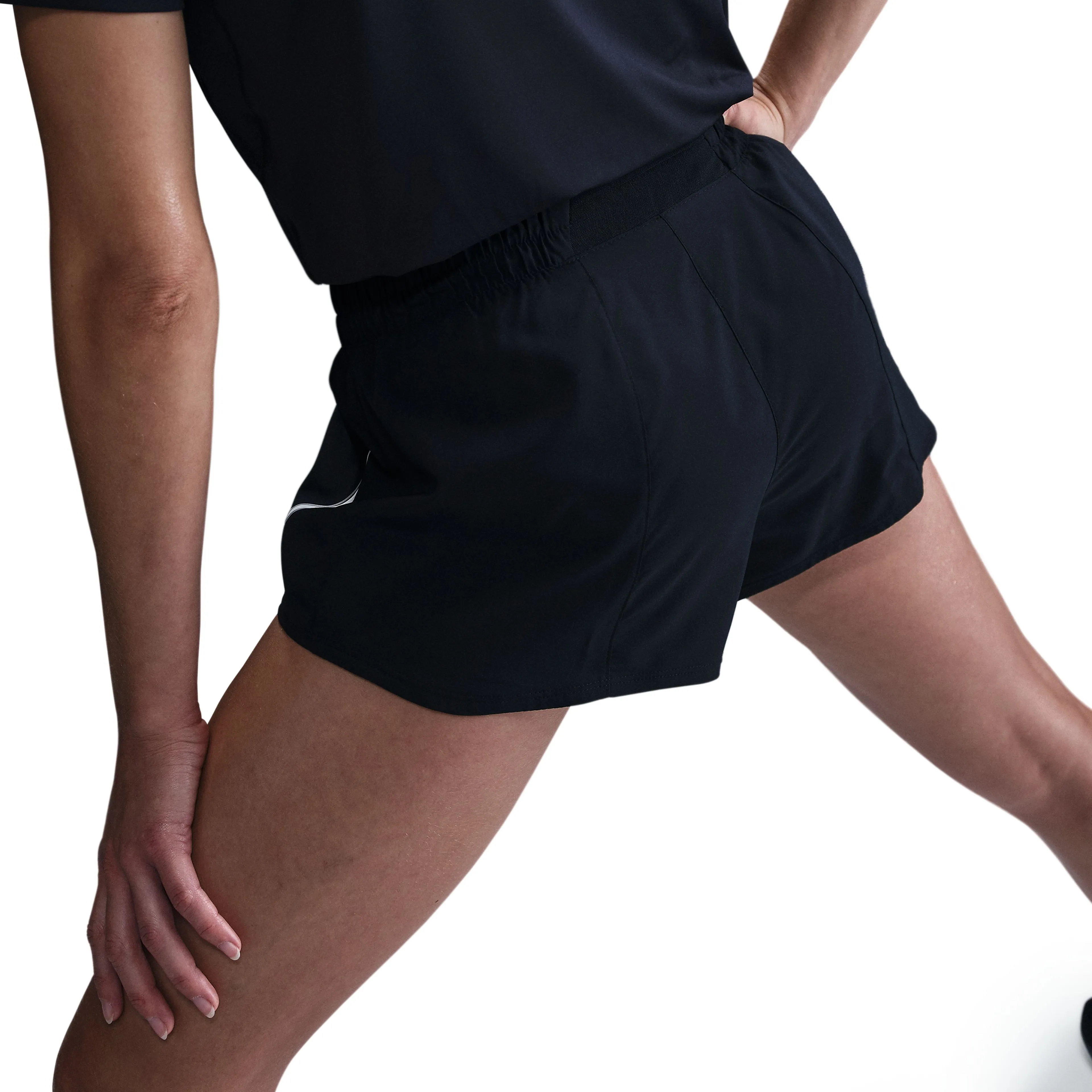 One Women's Dri-FIT Mid-Rise Brief-Lined Running Shorts