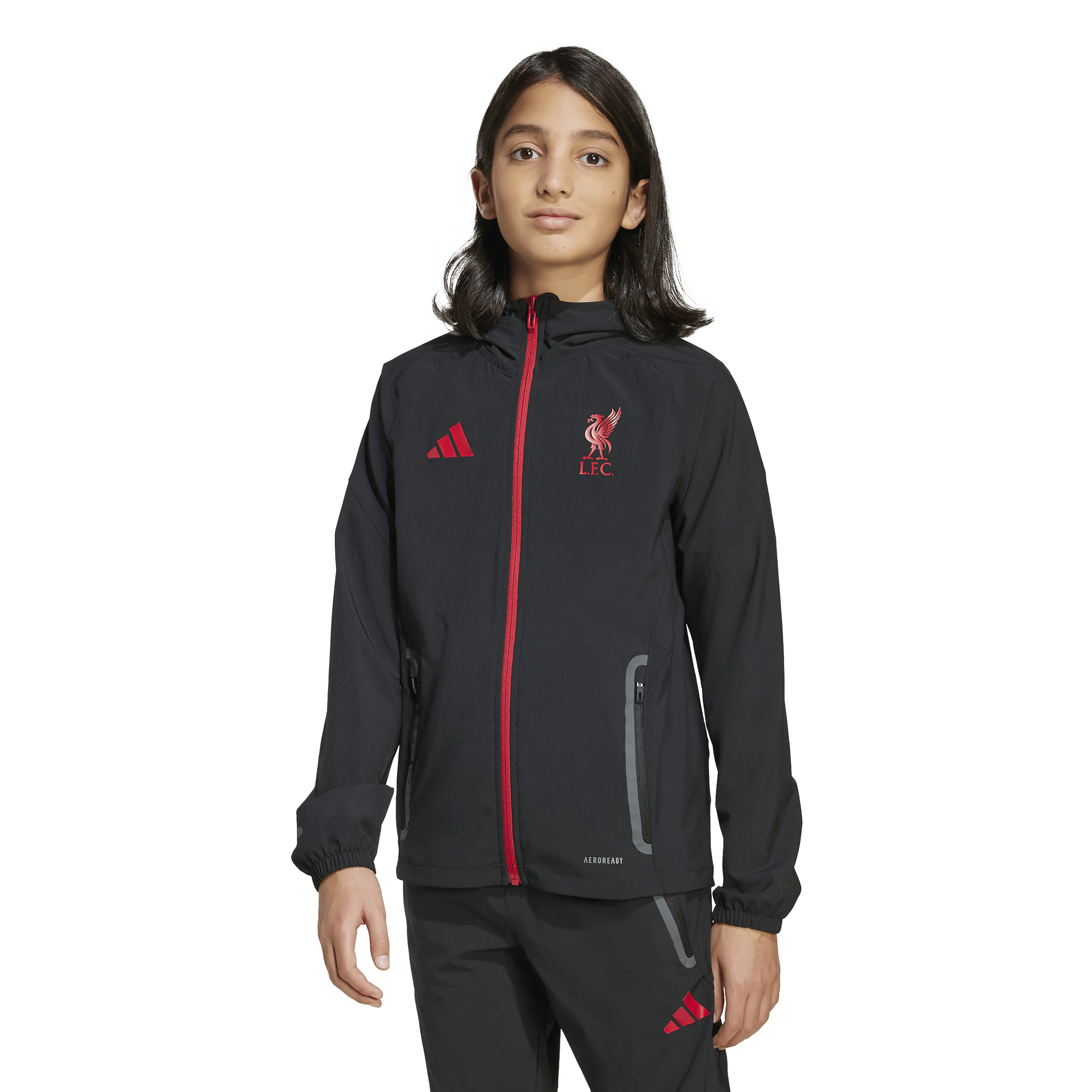 Liverpool FC Tiro 25 Competition Vis Tech Travel Jacket Junior