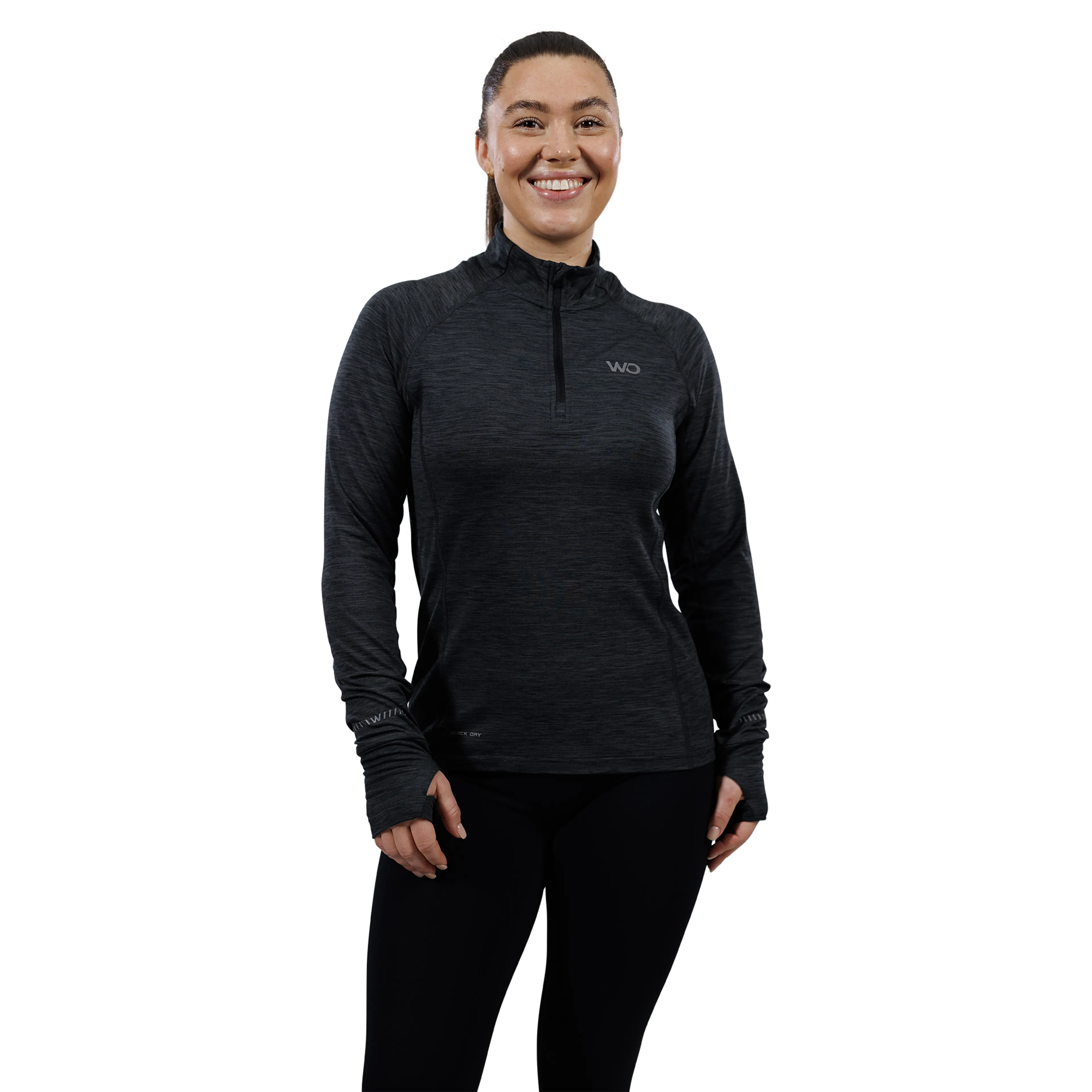 Wolling Melange Performance Midlayer Dame