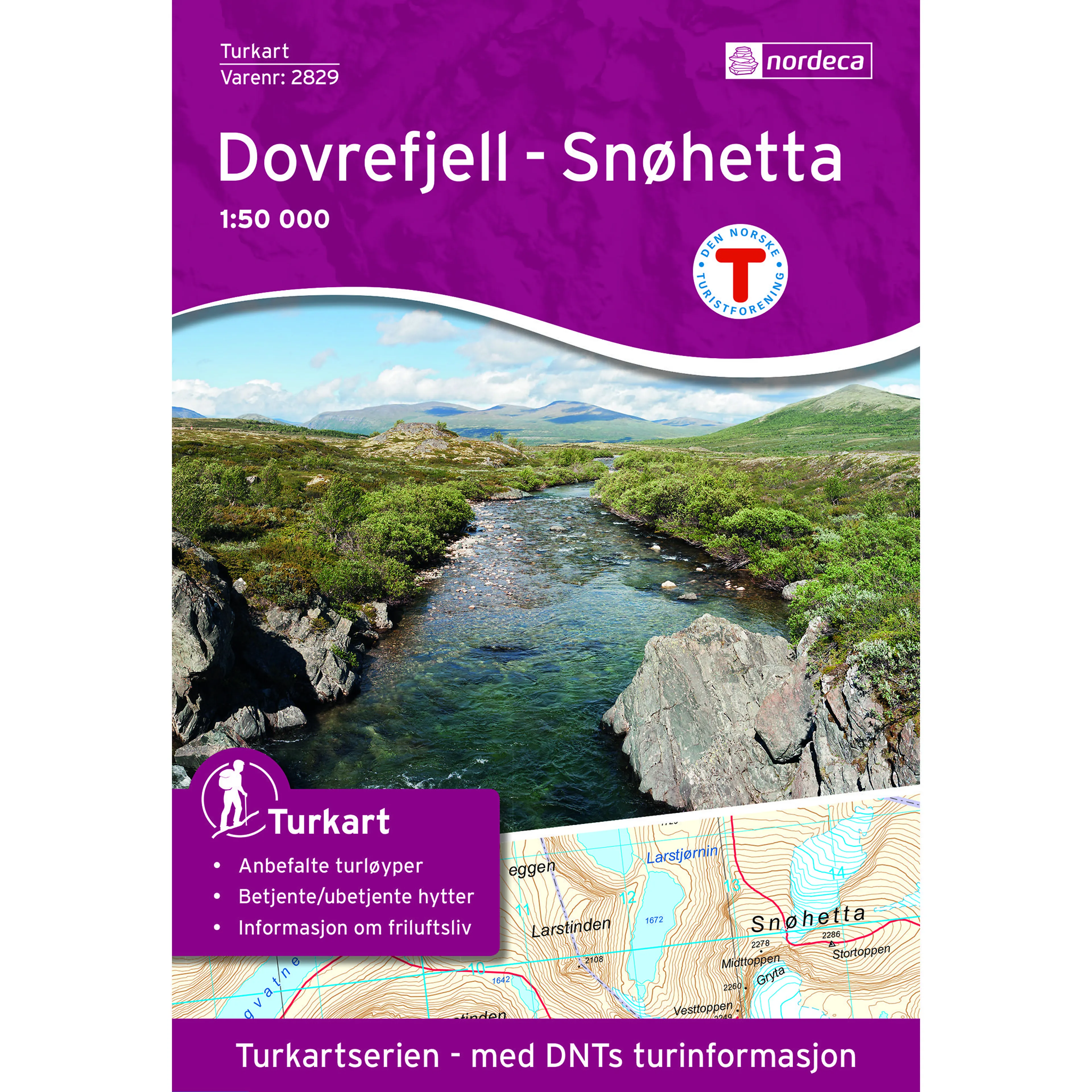 DOVREFJELL SNØHETTA 1:50 000
