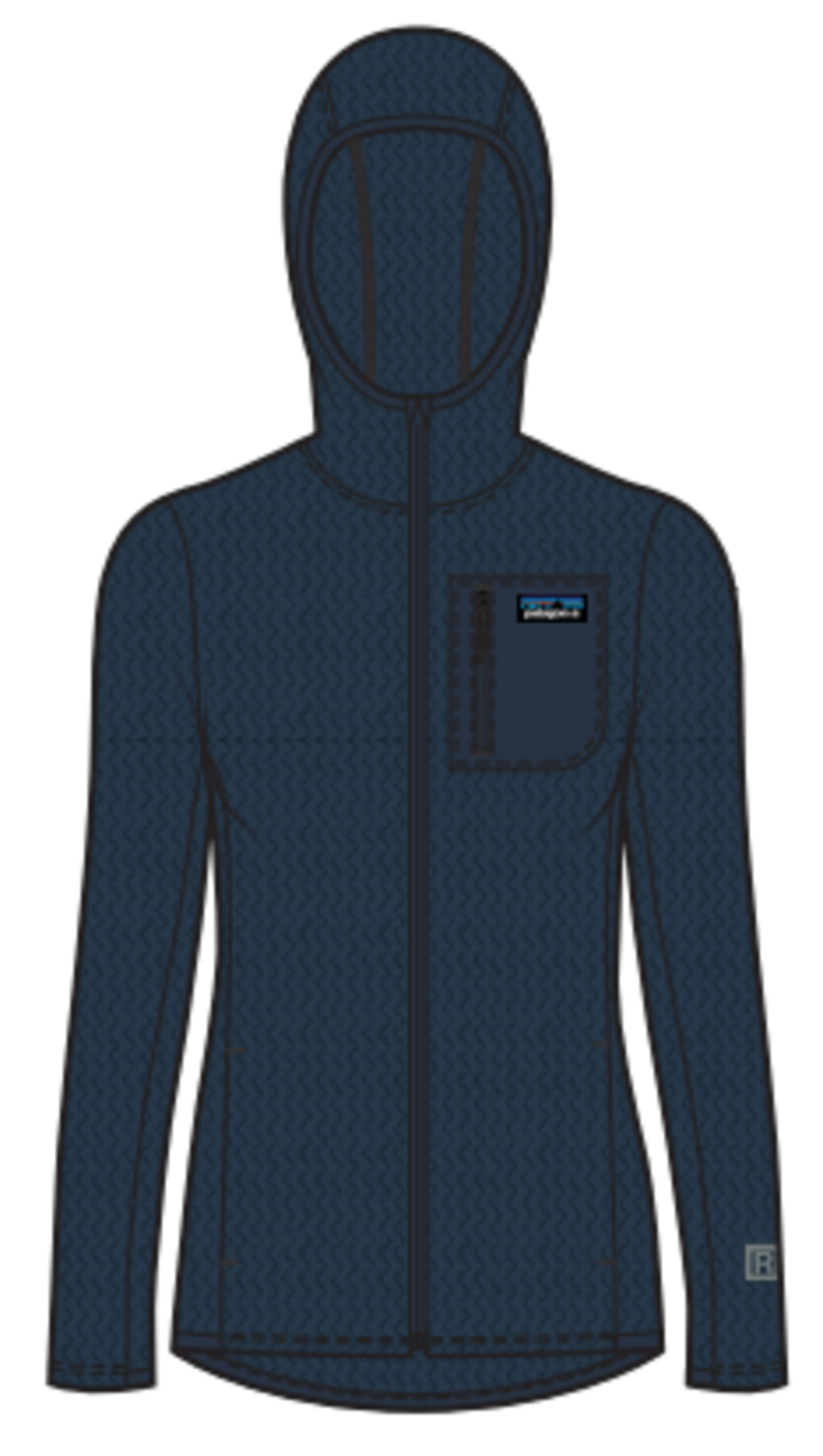 W's R1 Air Full-Zip Hoody W's R1 Air Full-Zip Hoody