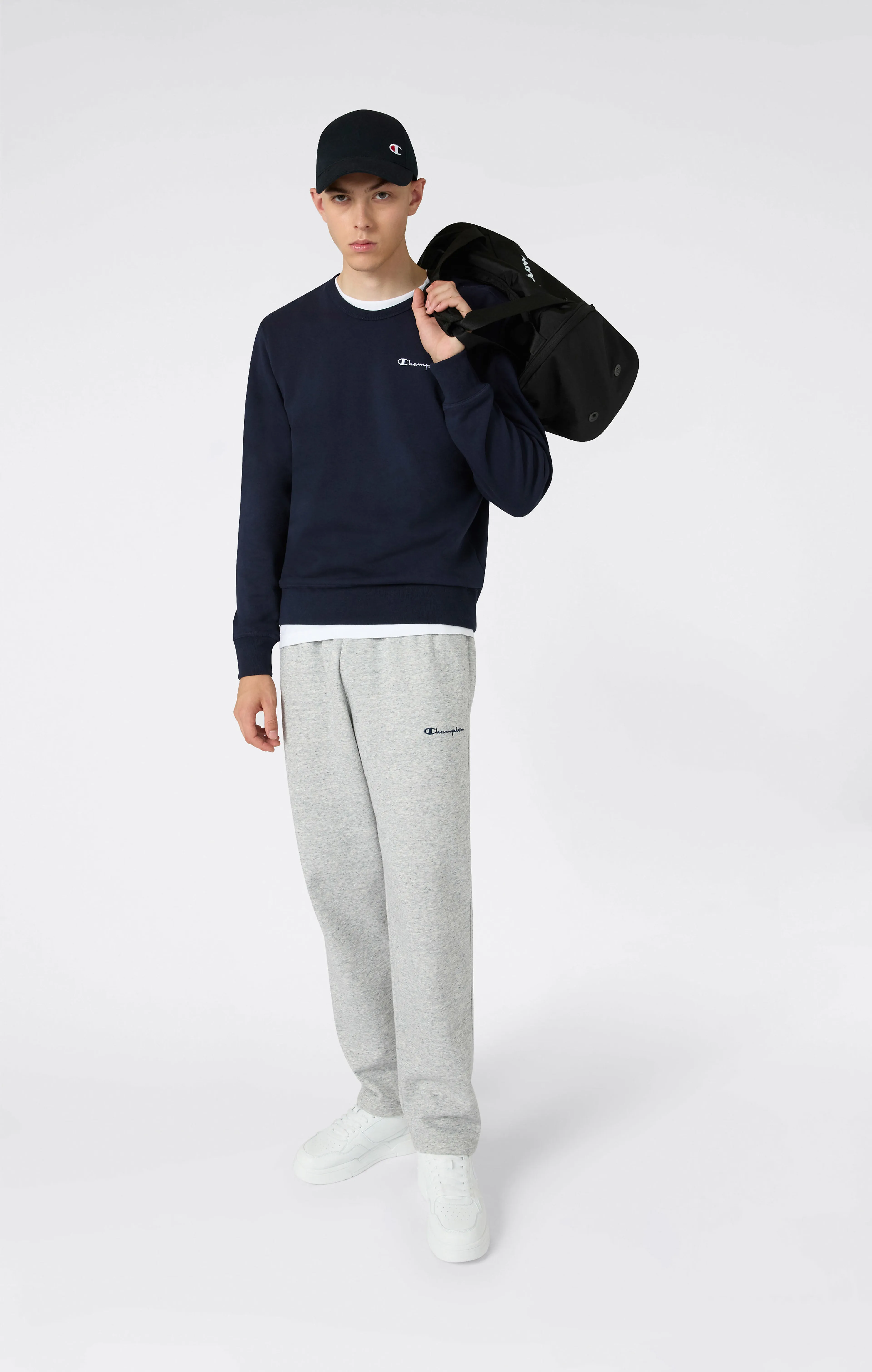 Crewneck Sweatshirt small contrast logo mens
