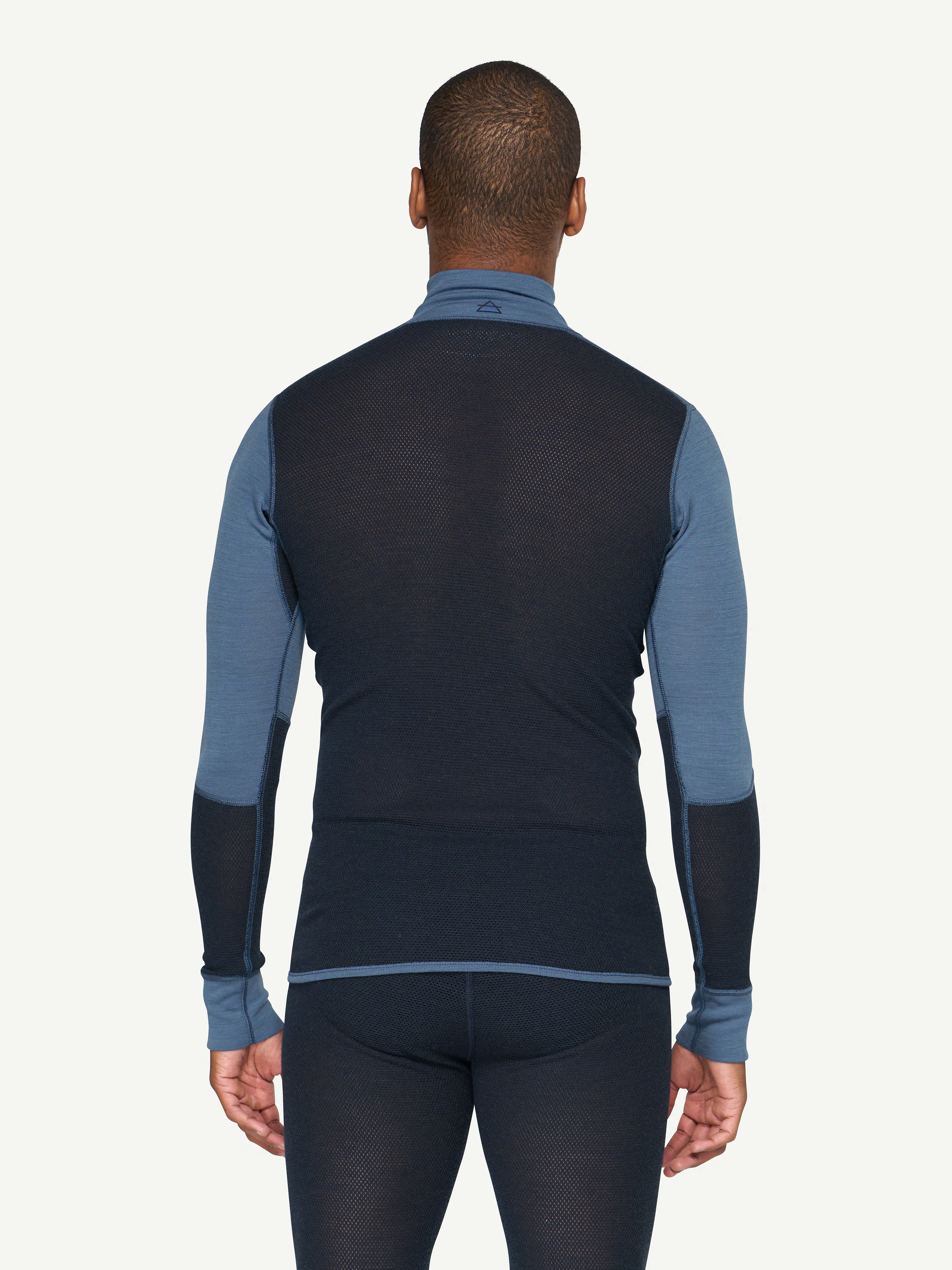 WOOL MESH 190 ZIP NECK MAN