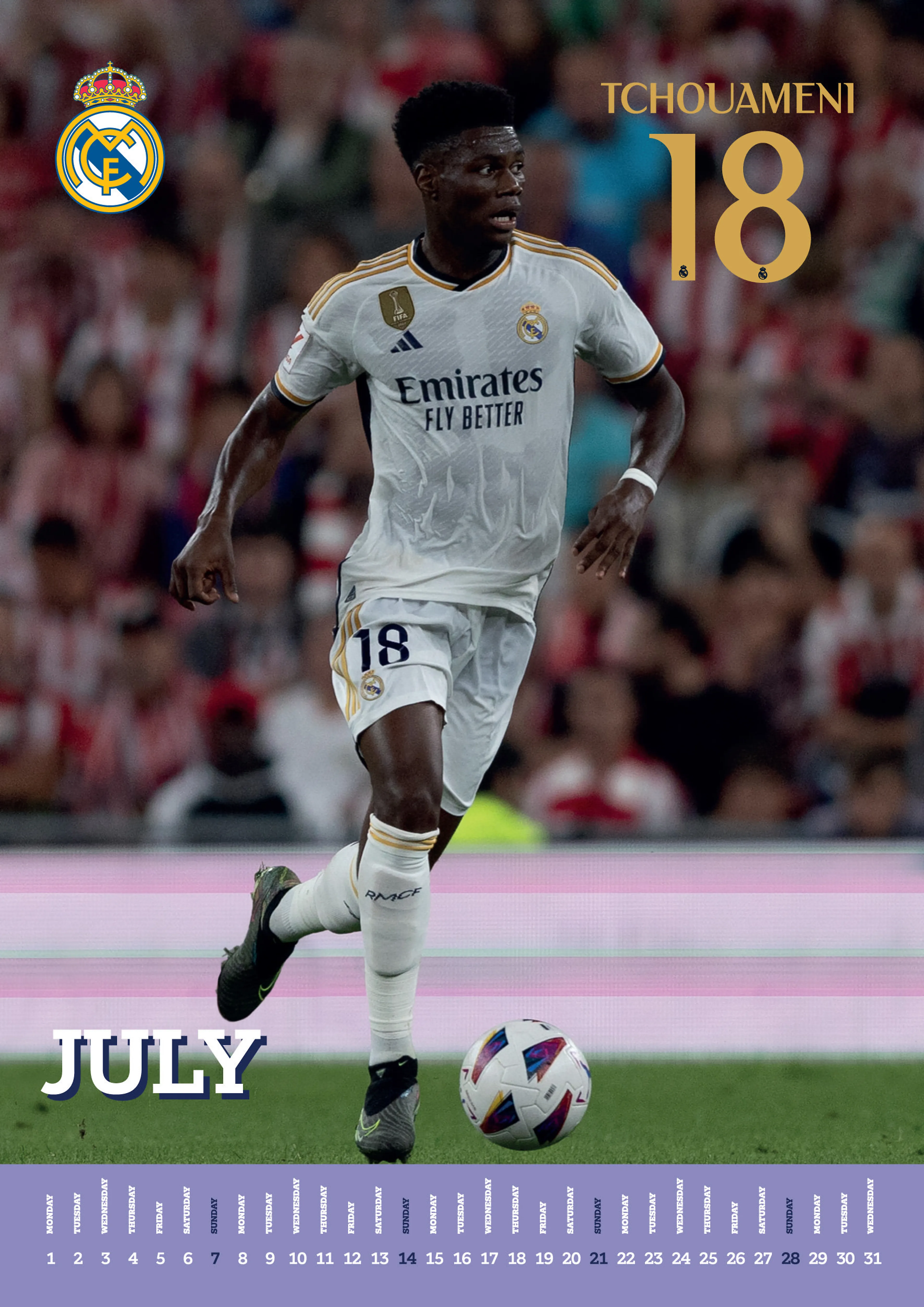 REAL MADRID CF 2024 A3 KALENDER REAL MADRID CF 2024 A3 KALENDER