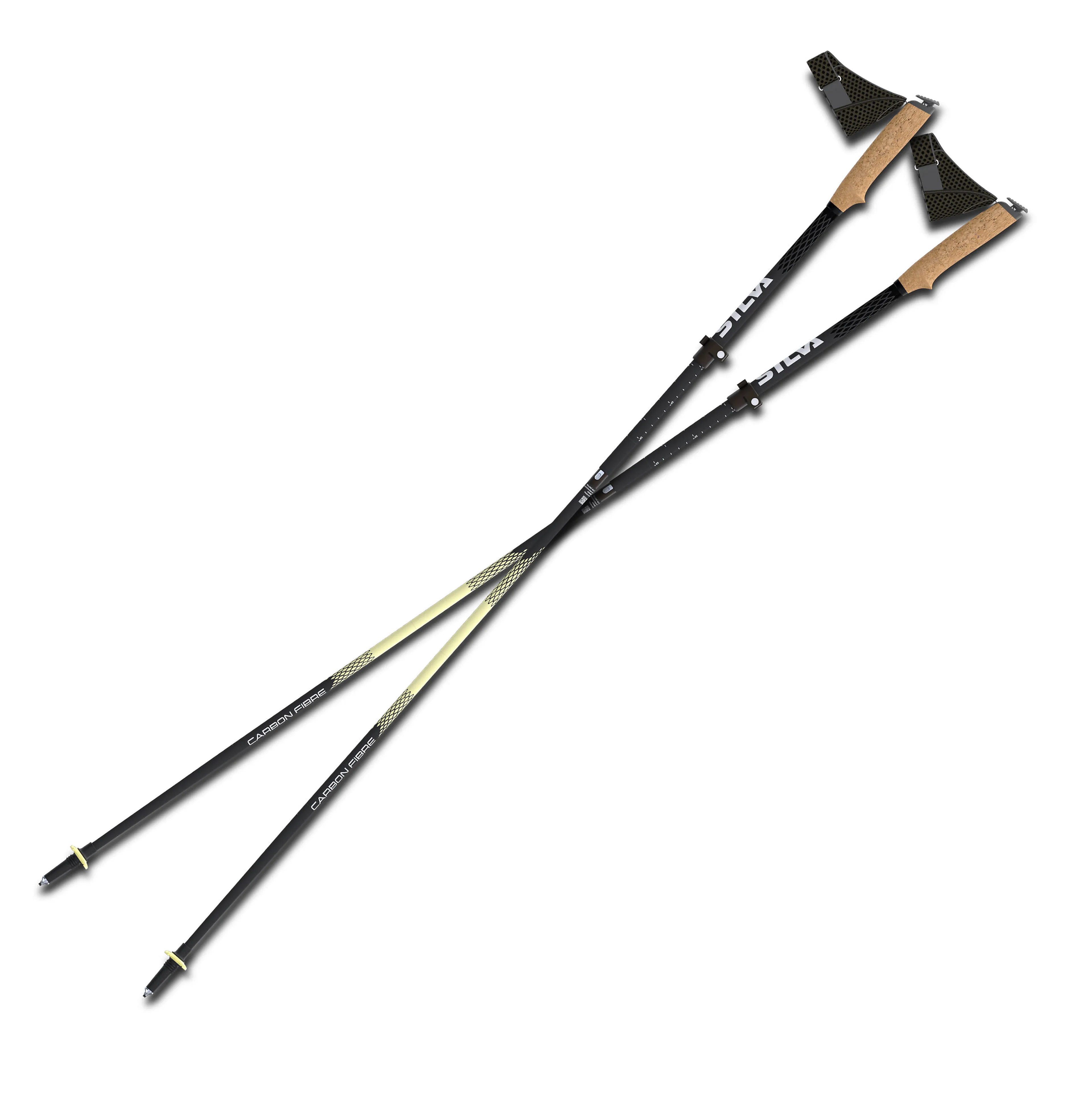 Running poles carbon z adjustable 120-140 cm