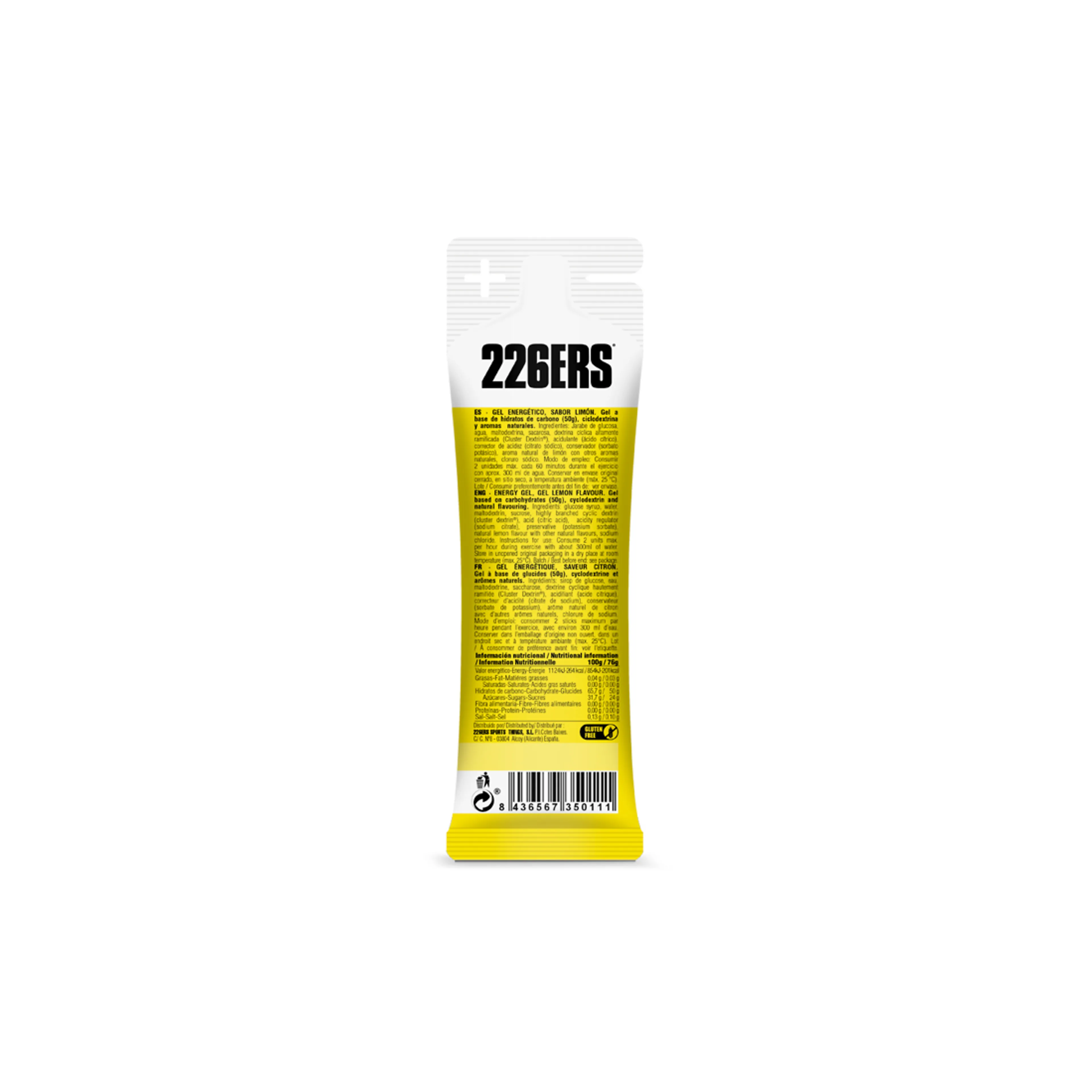HIGH ENERGY GEL 76g LEMON