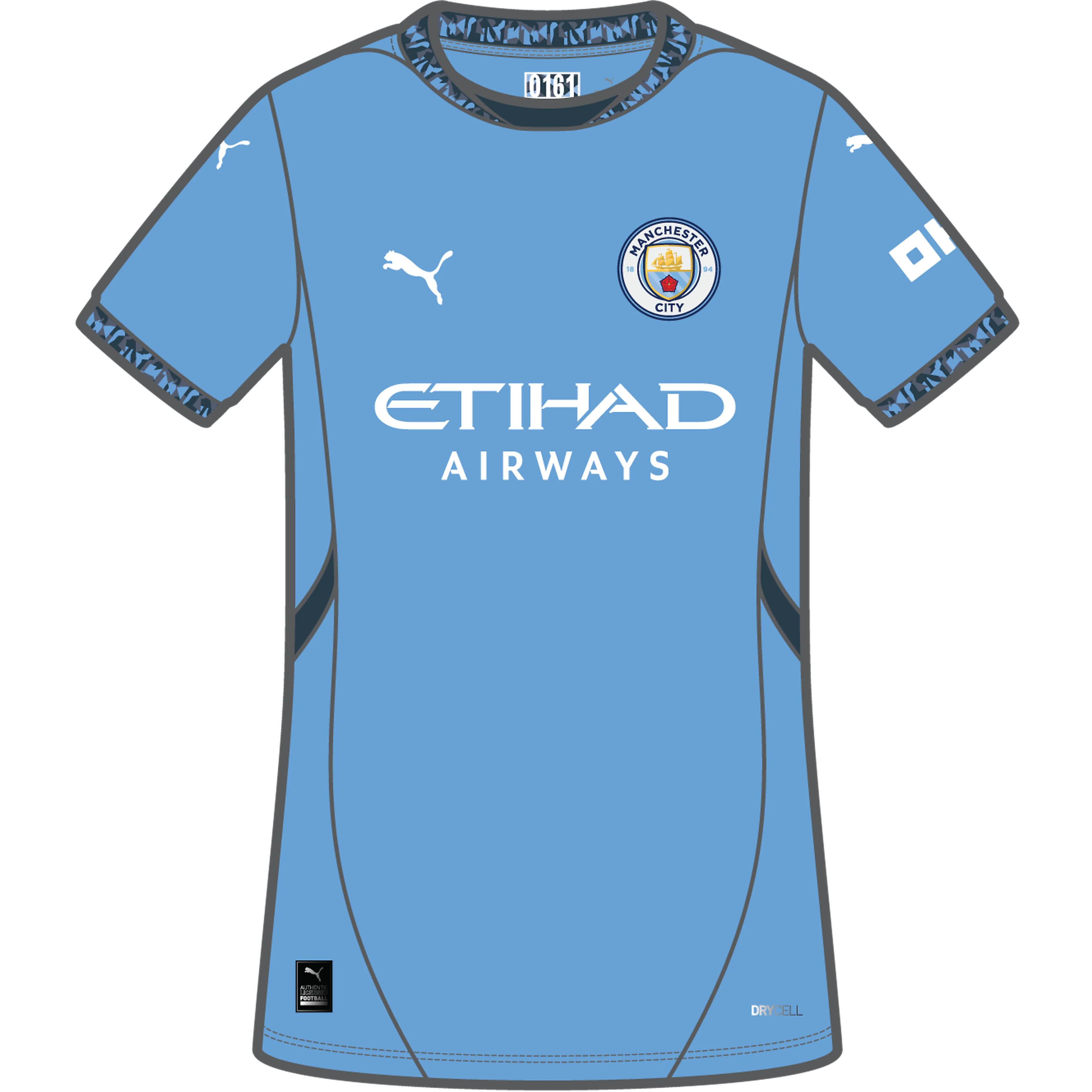 MCFC Home Jersey Replica Jr