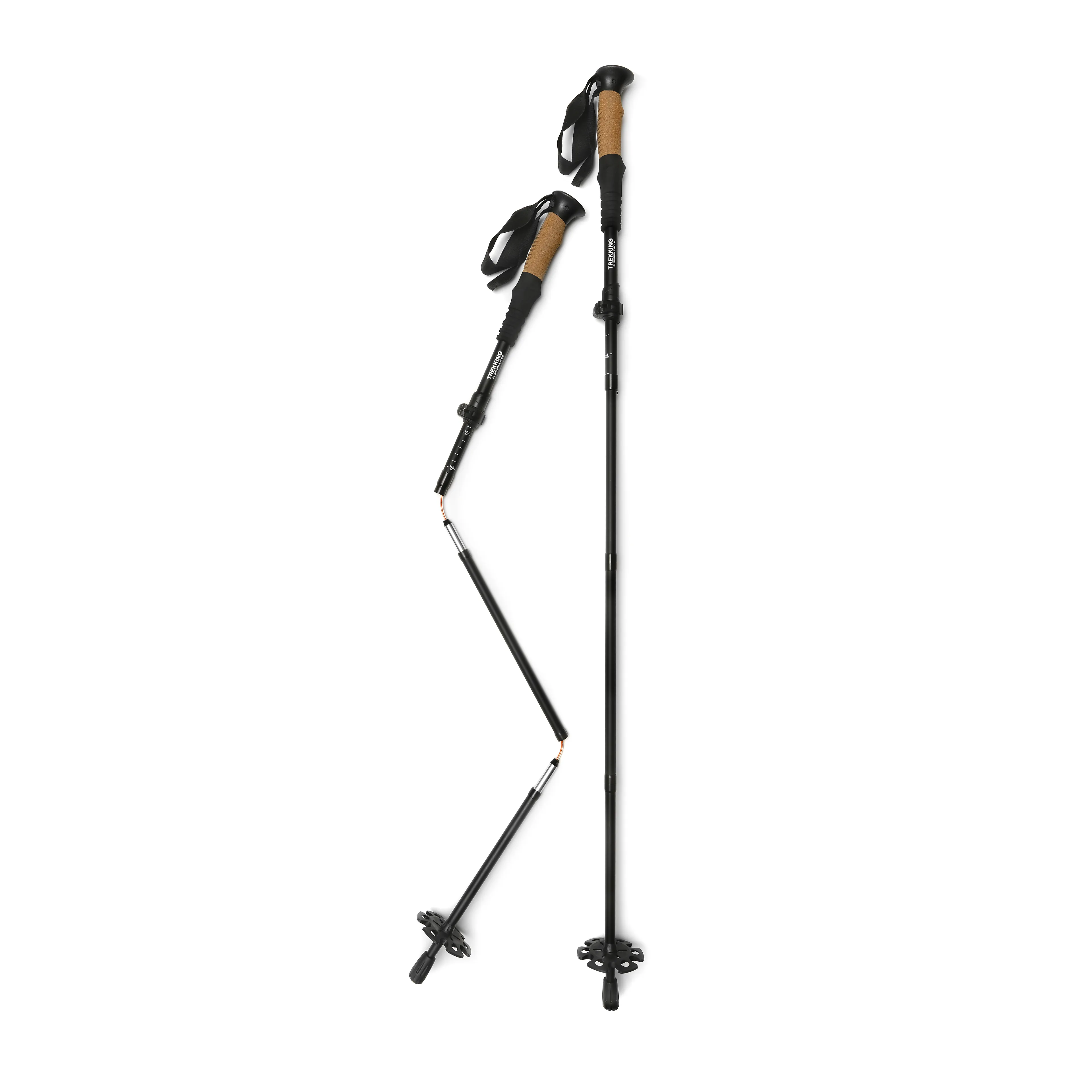 Trekking aluminium Z-fold Black