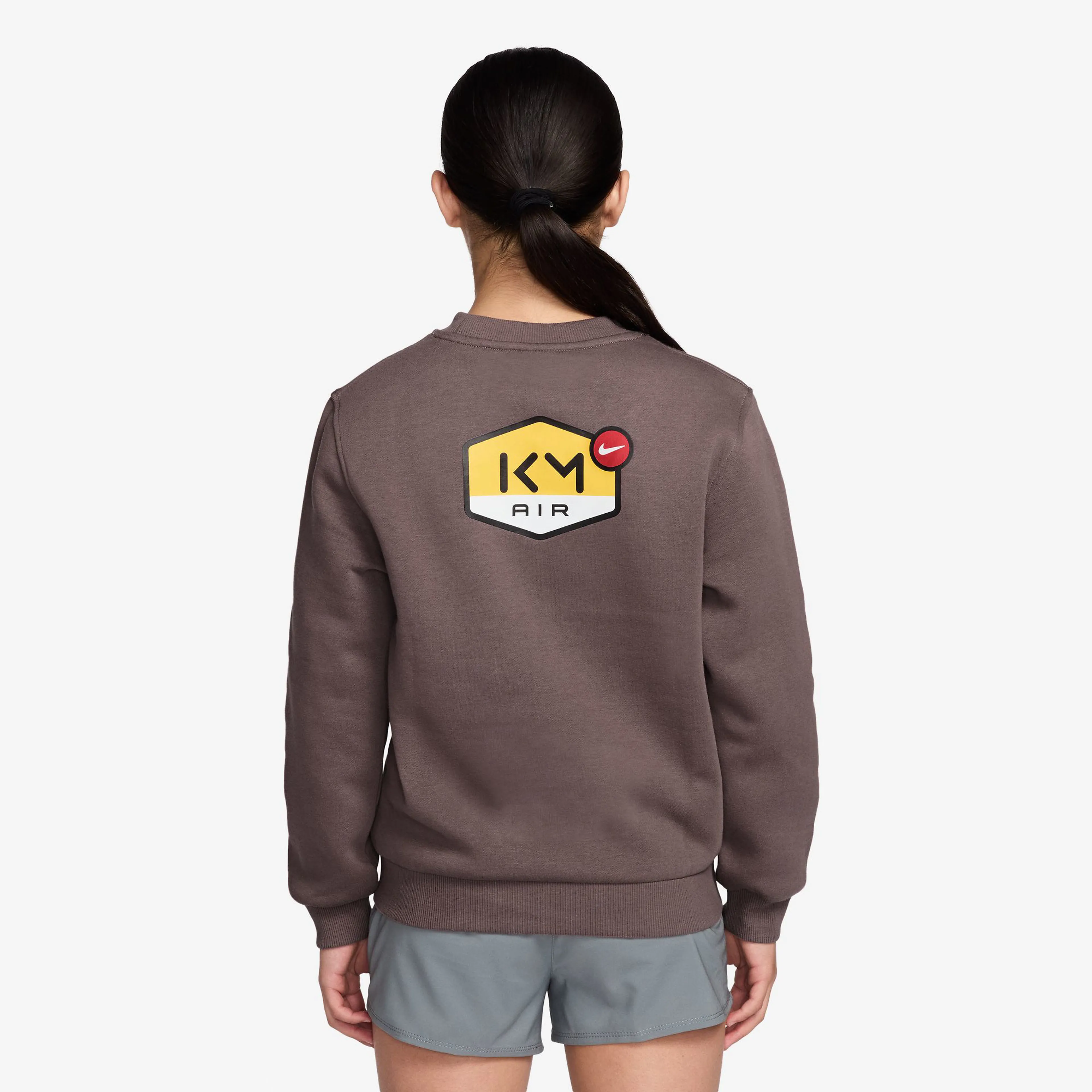 Kylian Mbappe Kylian Mbappé Club Fleece Big Kids' Soccer Crew-Neck Sweatshirt