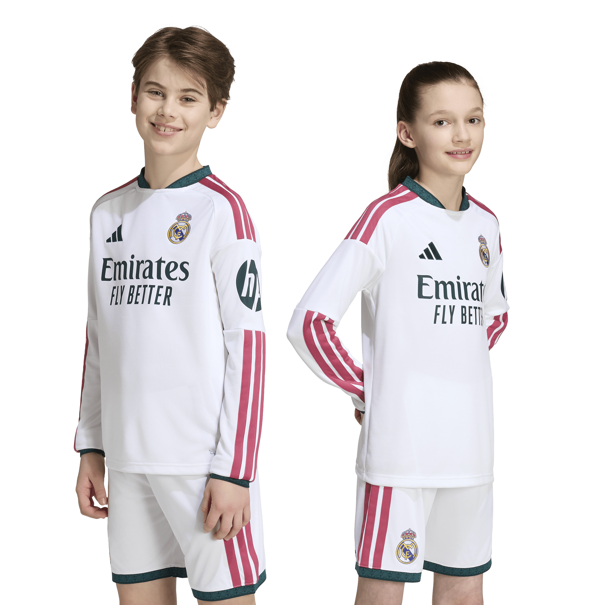 Real Madrid 26/27 Hjemmedrakt Langermet Barn