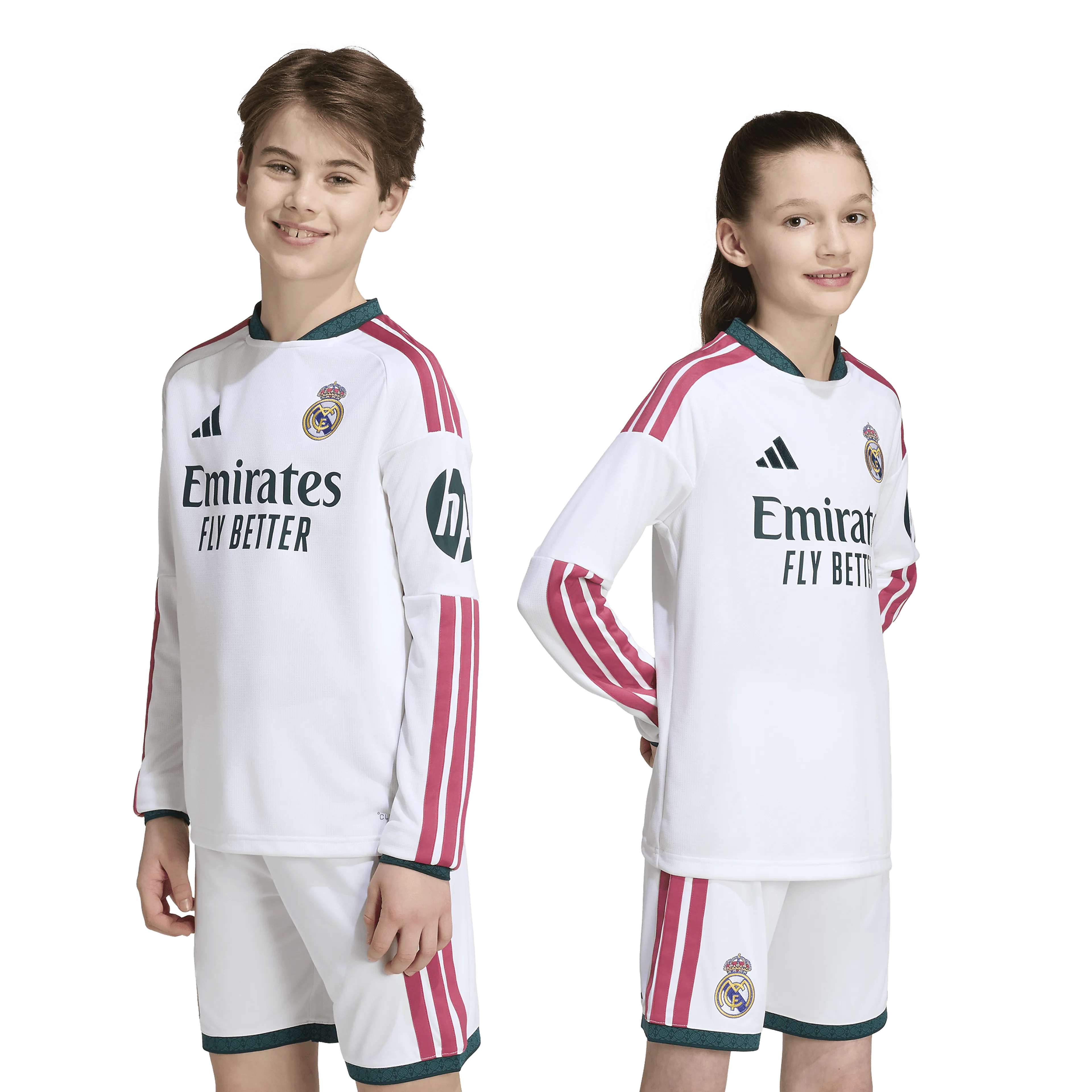 Real Madrid 26/27 Hjemmedrakt Langermet Barn
