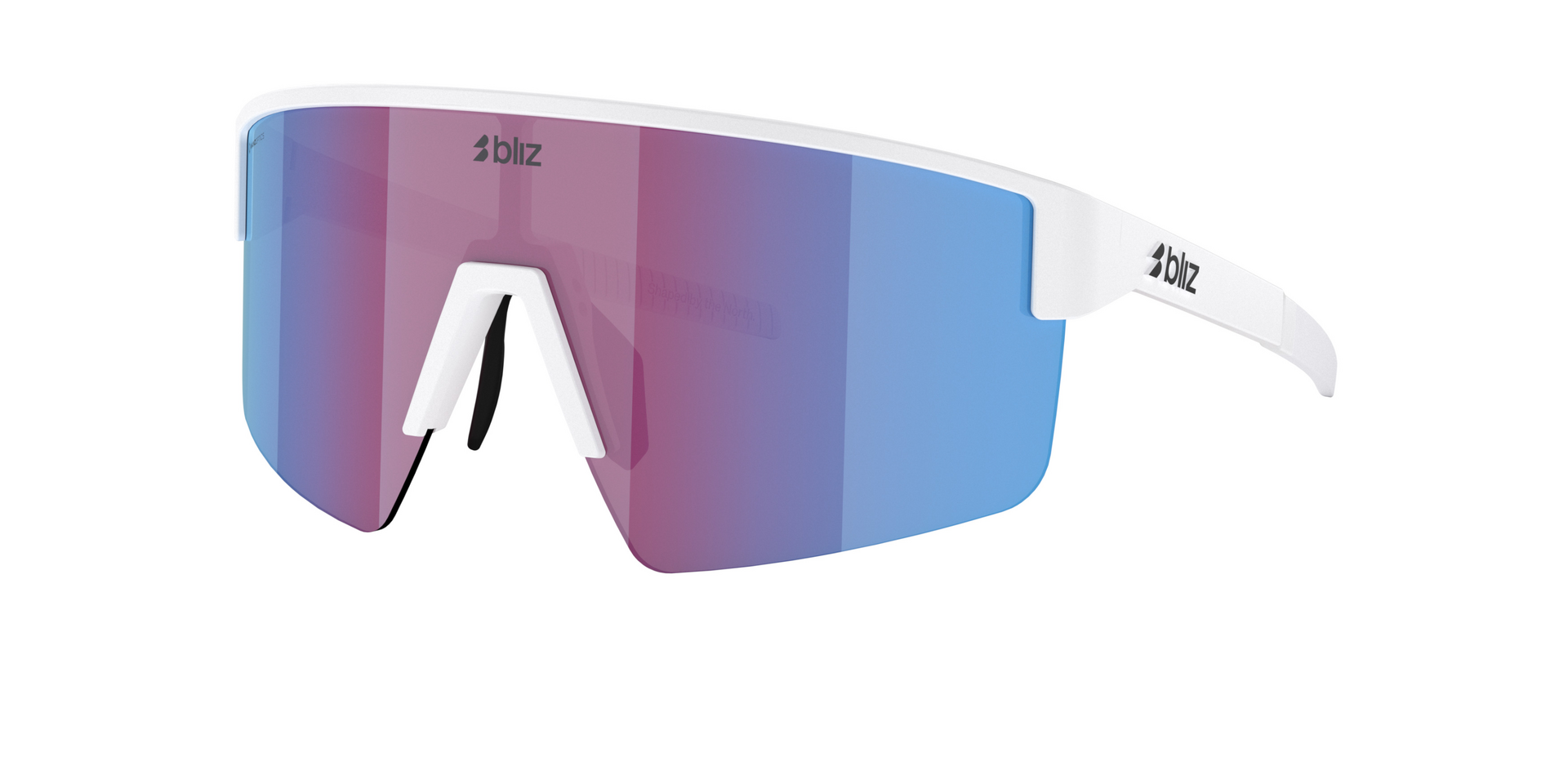 Bliz P004 Nano Nordic Light  Matte White w/ Begonia Violet Blue Multi