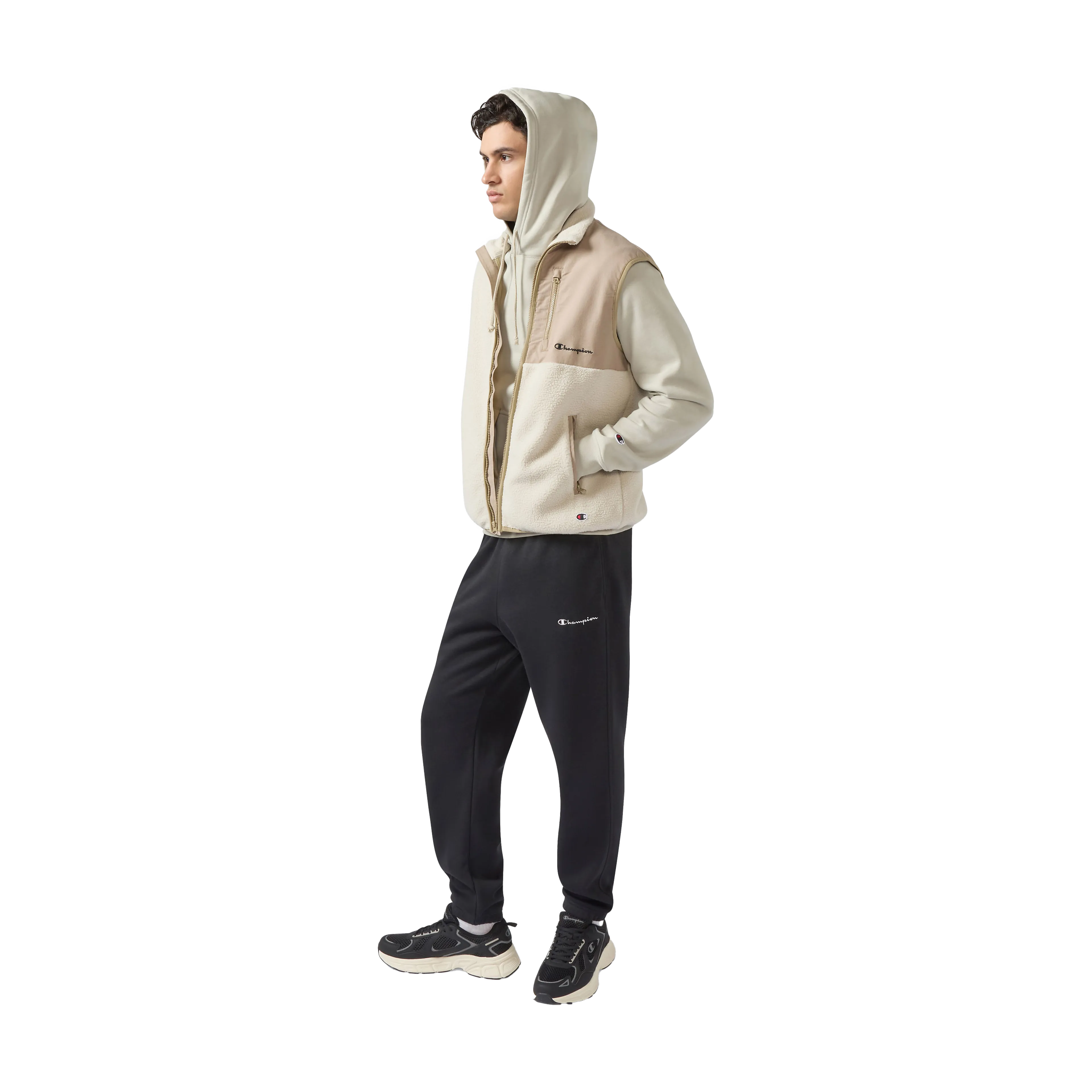 Hooded Sweatshirt small contrast logo mens